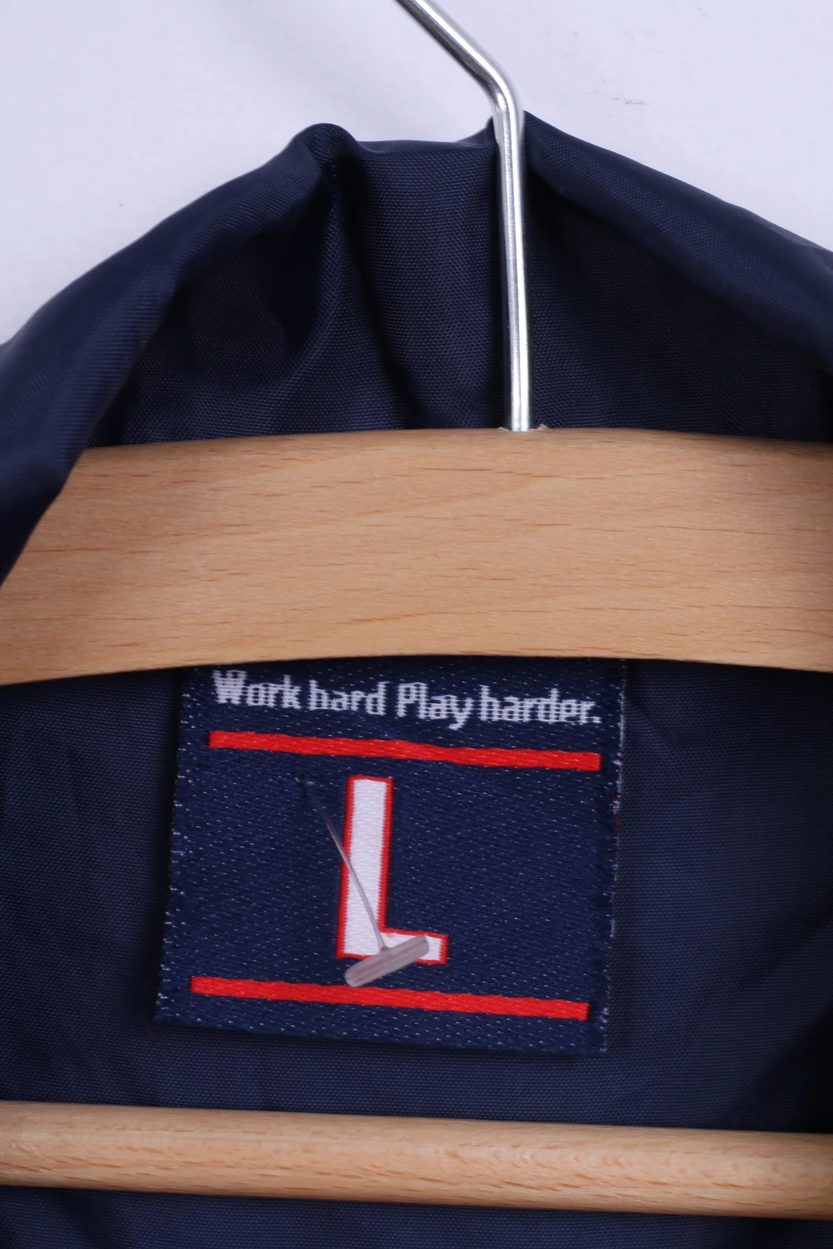 Macron Mens L Jacket Vale of Leven Football Club Navy Lightweight Top - Image 4