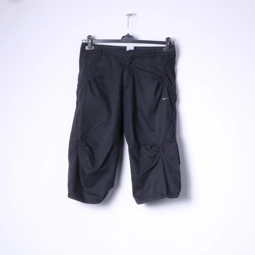 Nike Fit Dry Womens 8 36 162 Cropped Trousers Grey Sport tracksuit Bottoms