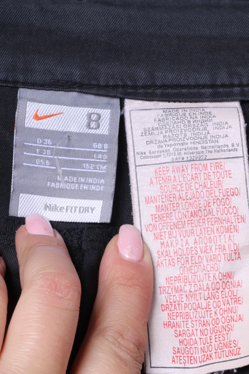 Nike Fit Dry Womens 8 36 162 Cropped Trousers Grey Sport tracksuit Bottoms - Image 4
