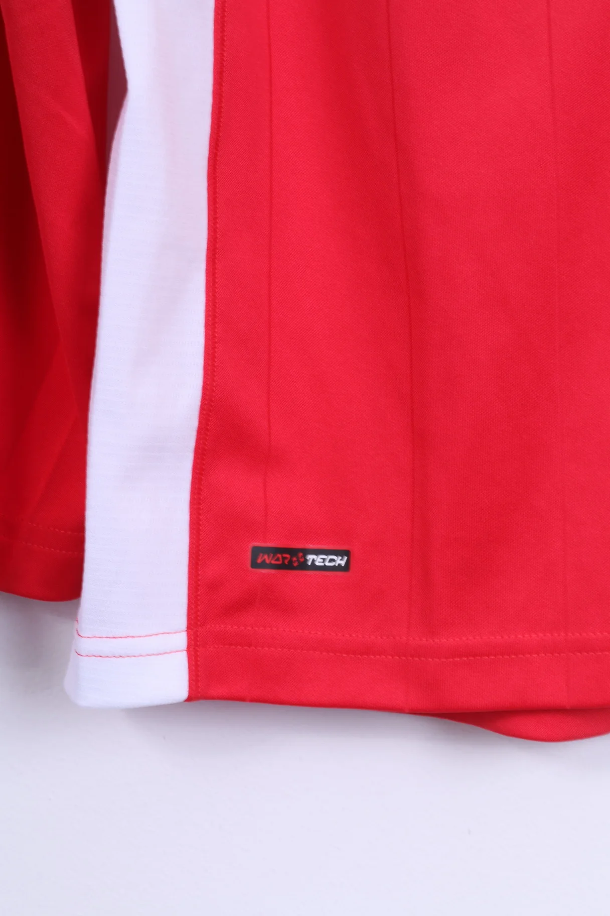 Warrior Mens XL Polo Shirt Red White Unleash Hell Long Sleeve Jersey - Image 3