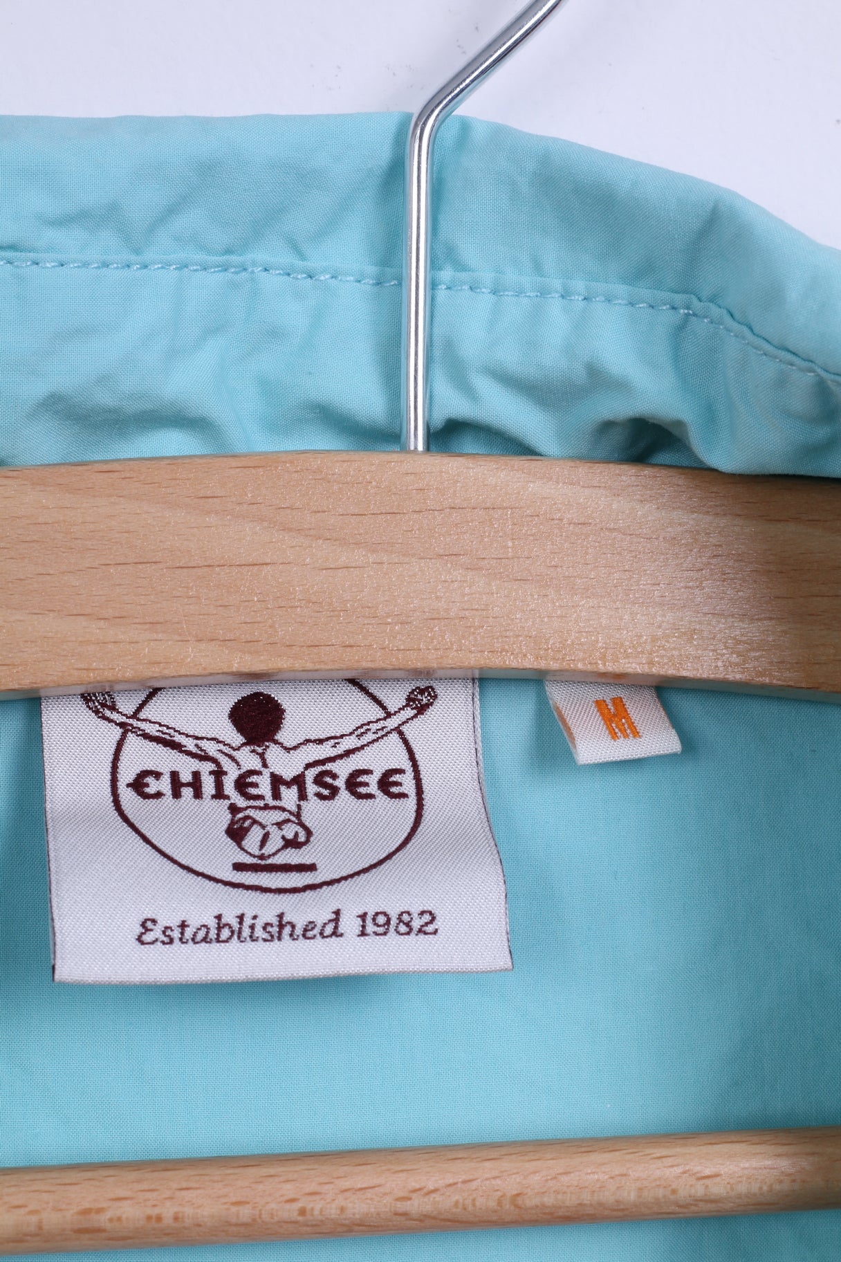 Chiemsee Womens M Casual Shirt Turquoise Cotton Detailed Buttons Long Sleeve - Image 4