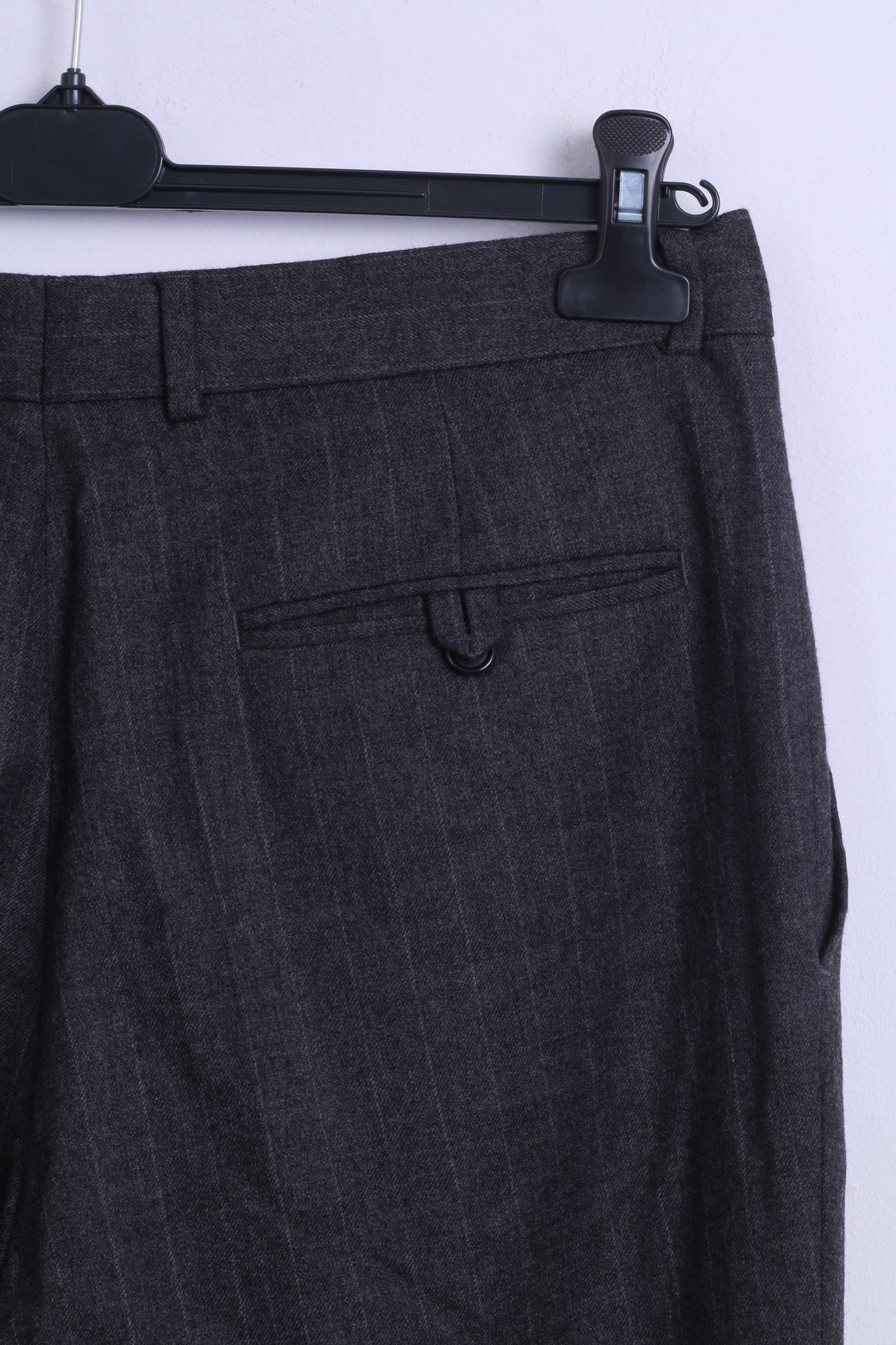 Pierre Cardin Mens 50 L Trousers Grey Wool Elegant Casual Pants - Image 5