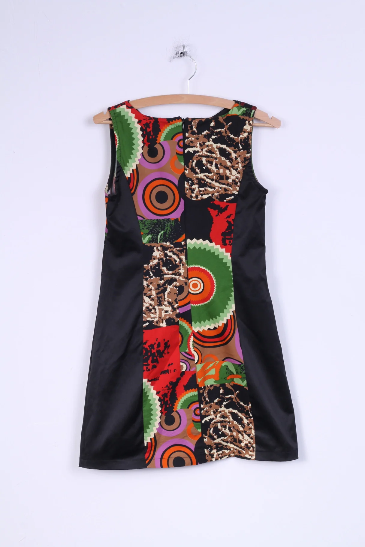 Rinascimento Dolce Vita Womens L (S) Dress Multi Printed Fitted Italy - Image 6