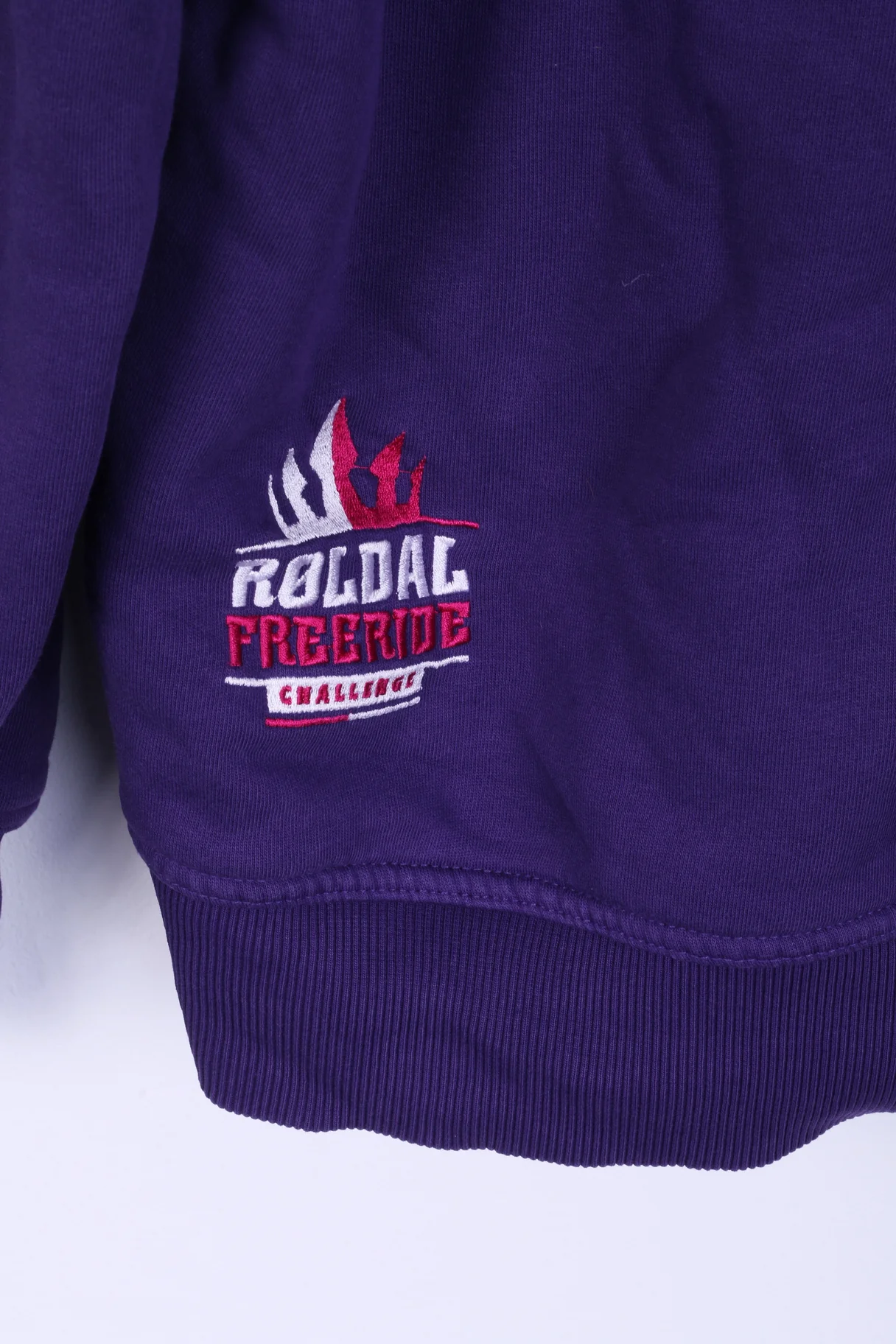 Peak Performance Mens L (M) Sweatshirt Purple Hooded Cotton Roldal Freeride - Image 7