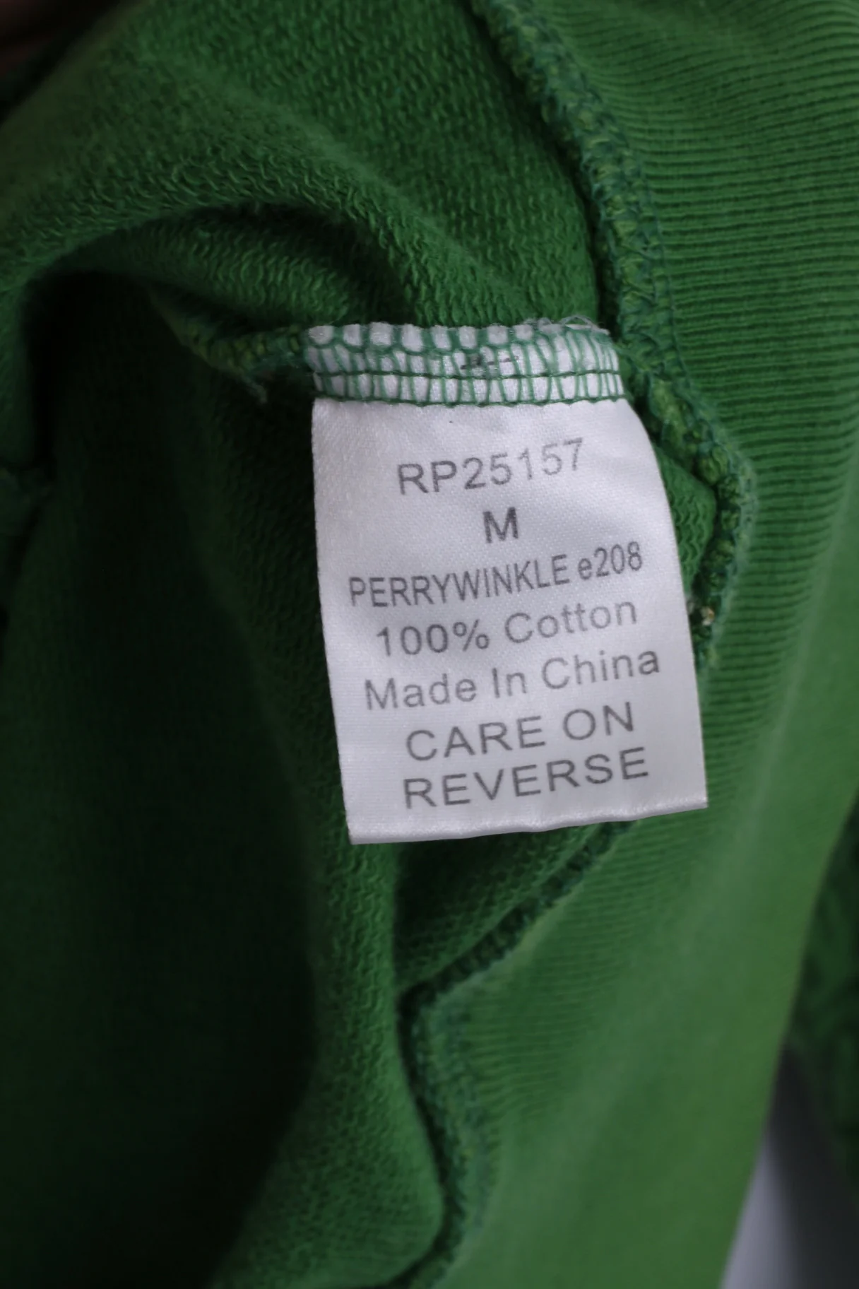 Ringspun Mens M Sweatshirt Green Cotton Tokushima Chargers Hoodie - Image 5