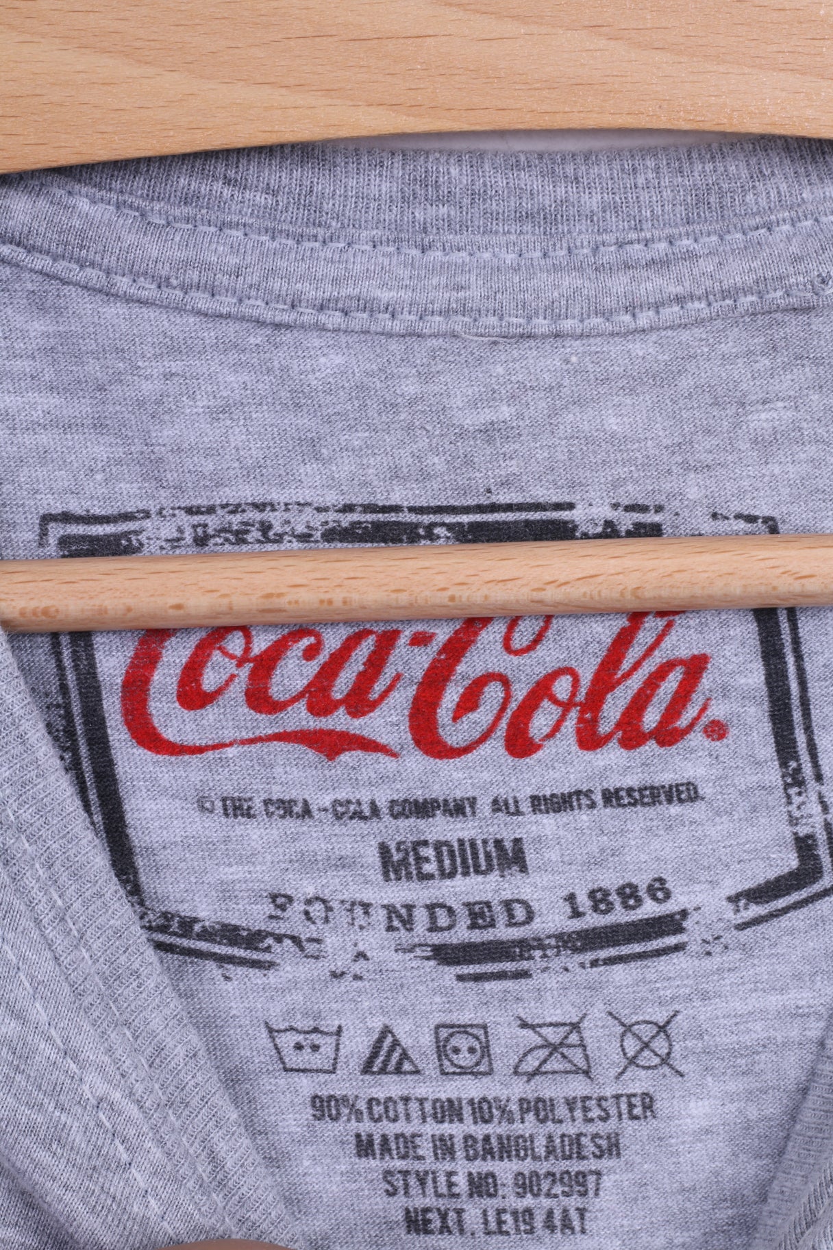 Coca Cola Womens M T- Shirt Cotton Grey bear Coca Cola Graphic - Image 3