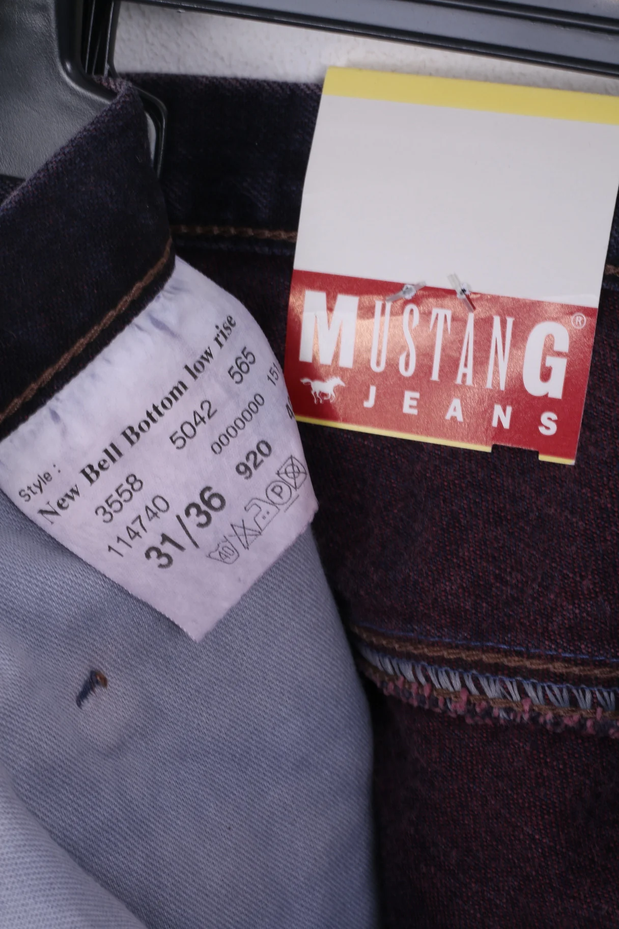 New MUSTANG Jeans Womens W31 L36 Jeans Trousers Bootcut Plum Cotton - Image 4