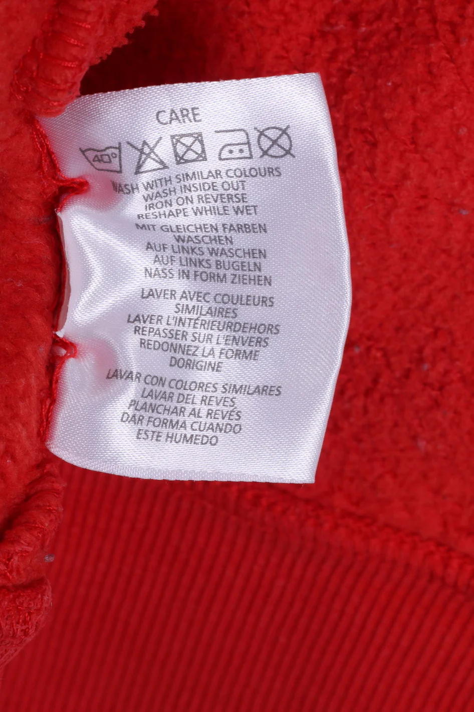 GANT Womens L Sweatshirt Red Cotton Hooded Zip Up Sportswear - Image 6