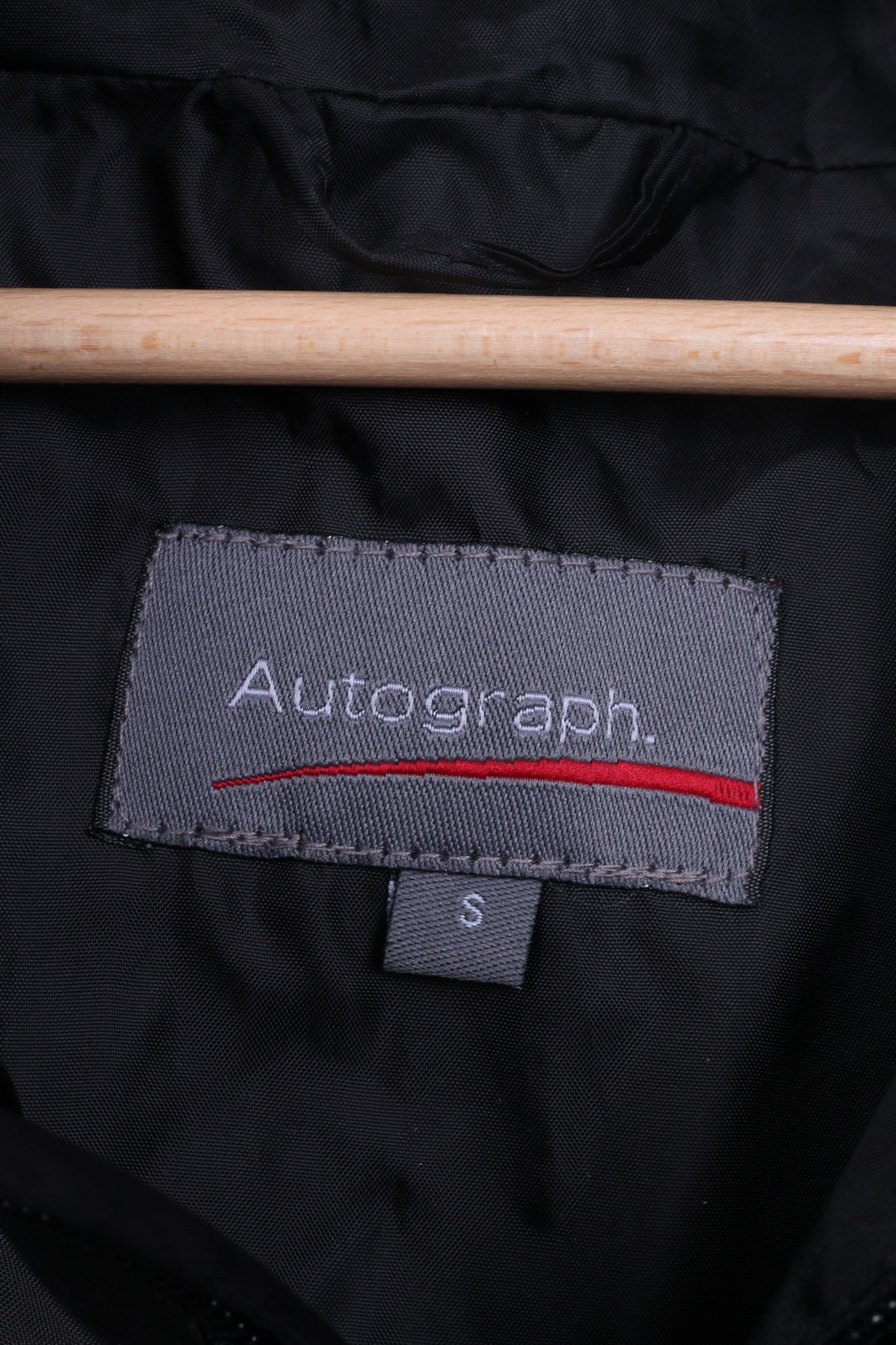 Autograph Mens S Jacket Black Zip Up Hooded Lightweight Top - Image 5