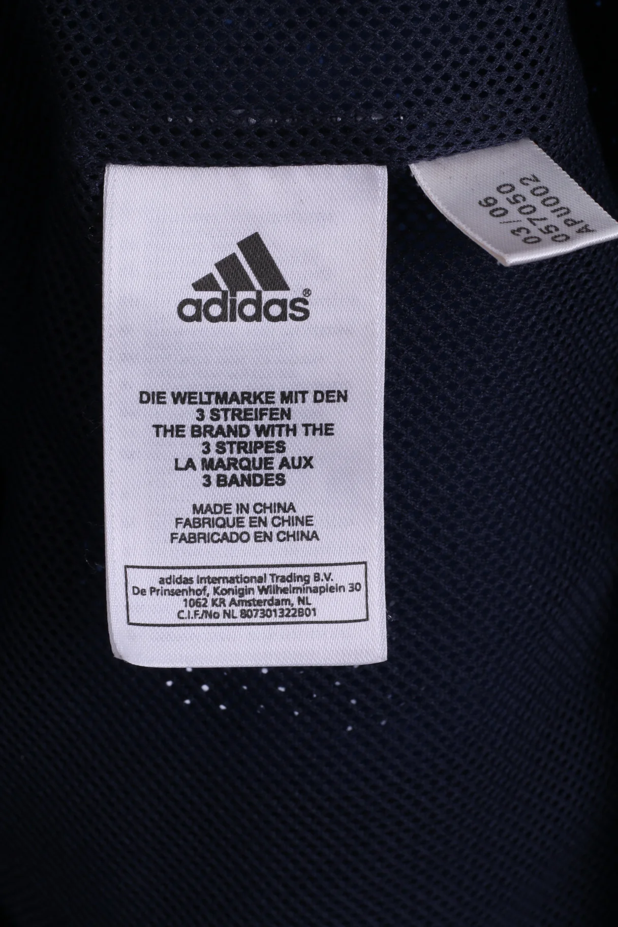 Adidas Mens 164 14 age Track Top Jacket Navy Sportswear Training Zip Up Top - Image 5