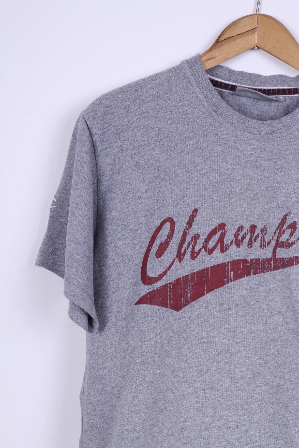 Champion Mens M T-Shirt Grey Cotton Graphic - Image 2