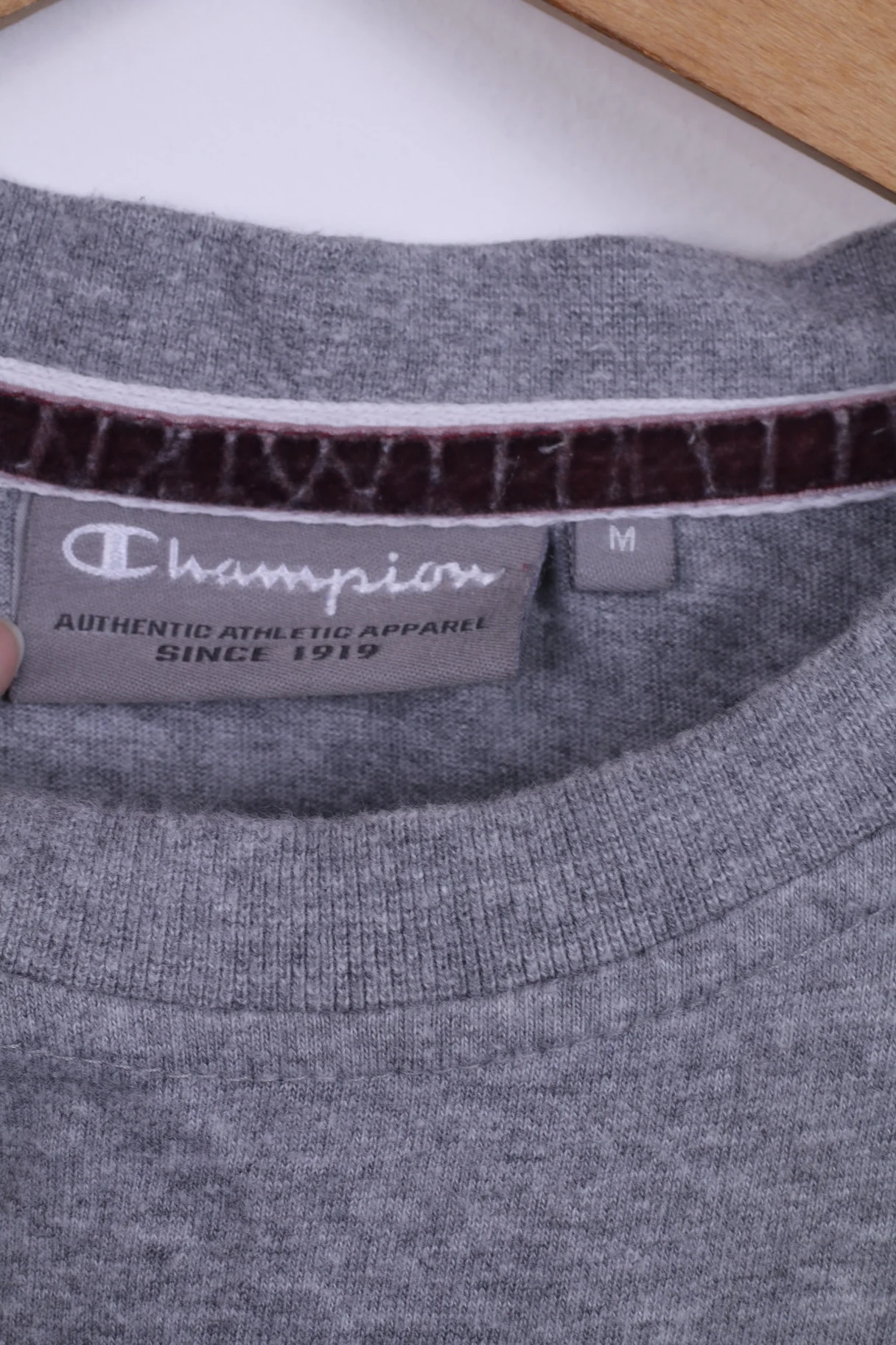 Champion Mens M T-Shirt Grey Cotton Graphic - Image 5