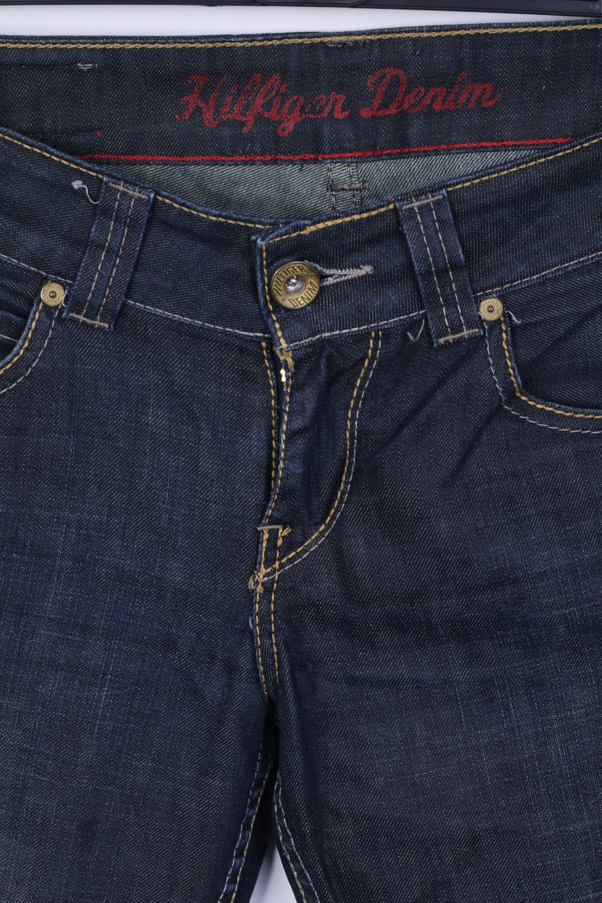 Hilfiger Denim Sally Womens W29 L32 Jeans Trousers Navy Low Waist Bootcut - Image 2