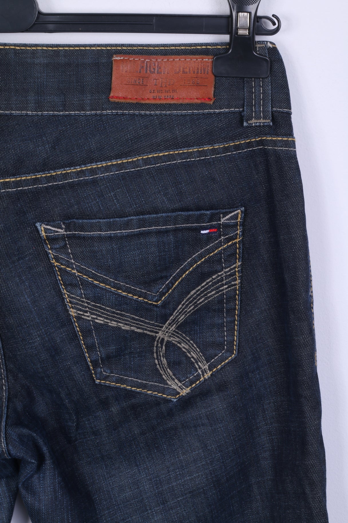 Hilfiger Denim Sally Womens W29 L32 Jeans Trousers Navy Low Waist Bootcut - Image 5