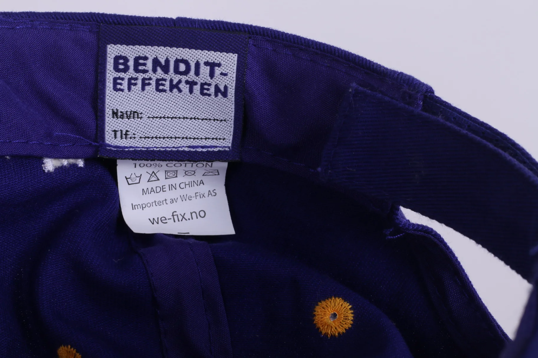 Bendit - Effekten Mens One Size Cap Purple Orange Cotton Hat - Image 5