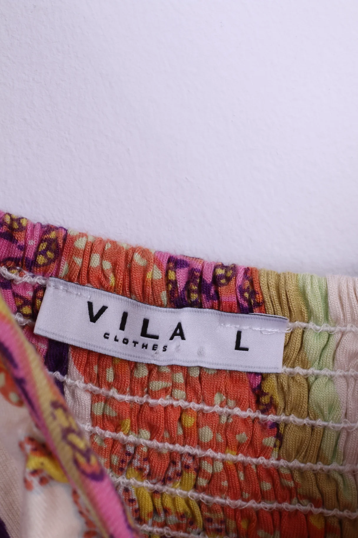 VILA Womens L Dress Summer Floral Viscose Multi Colors - Image 3