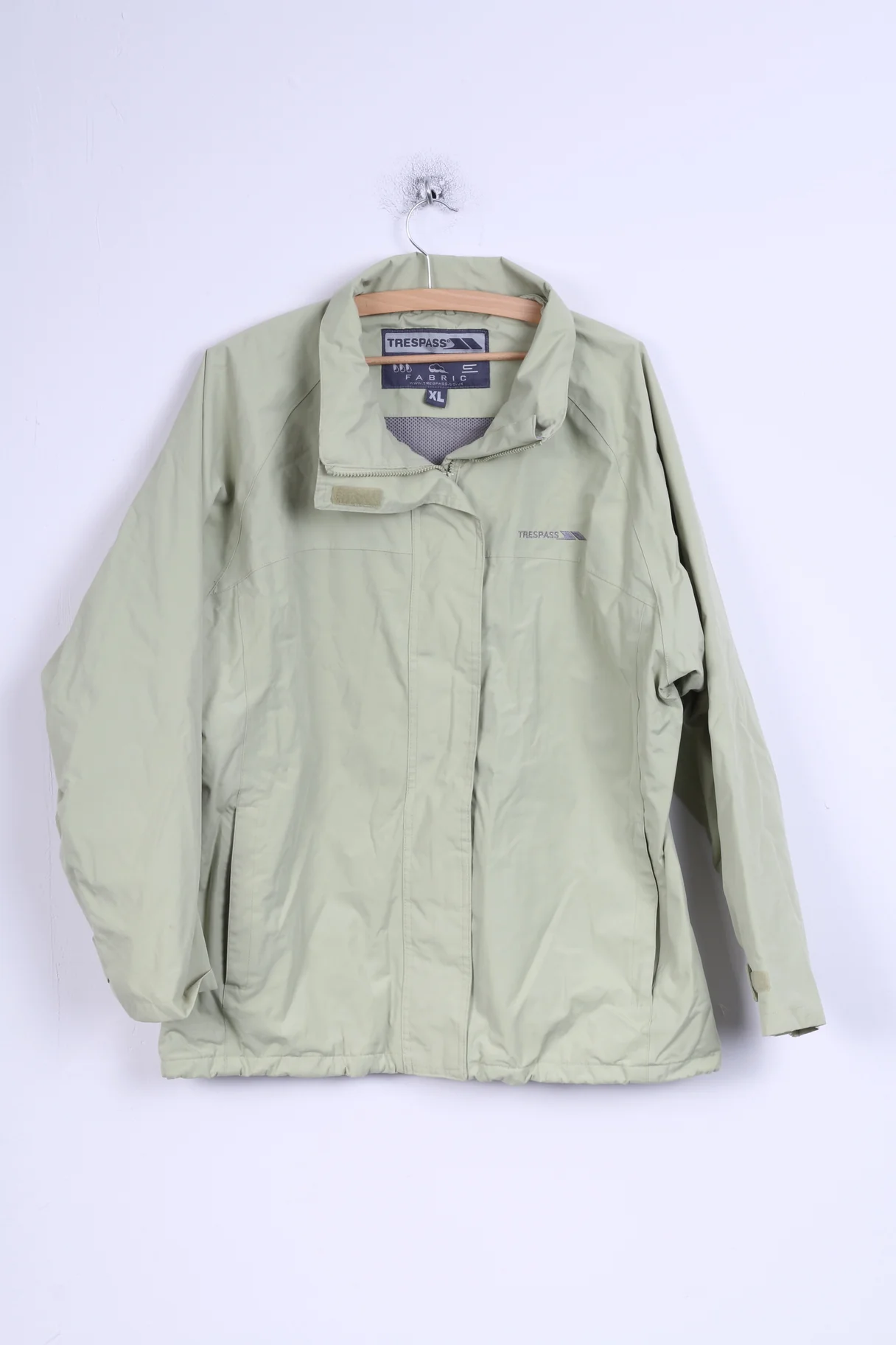 Trespass Womens XL Jacket Mint Waterproof Windproof Outdoor Zip Up Top