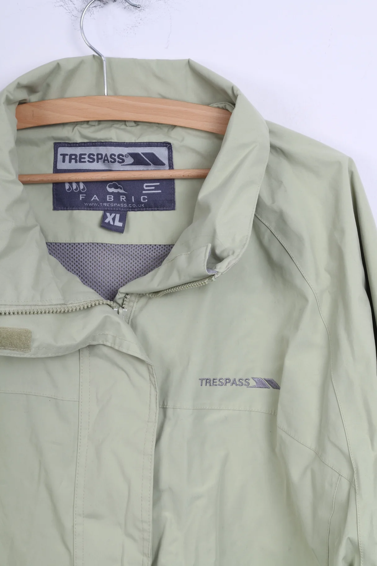Trespass Womens XL Jacket Mint Waterproof Windproof Outdoor Zip Up Top - Image 3