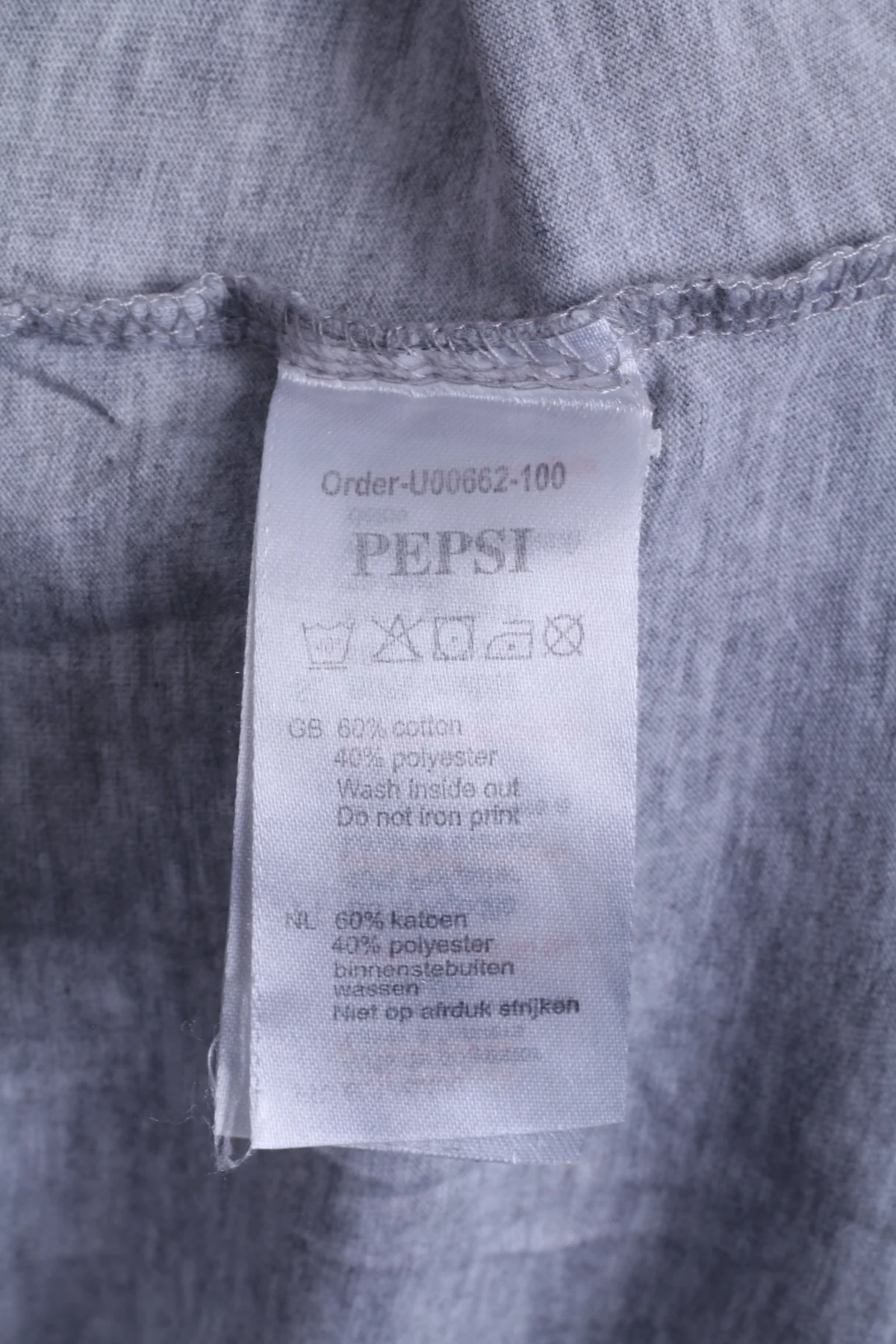 Pepsi Womens L Shirt Cotton Grey Blue Long Sleeve Graphic Stretch Top - Image 4