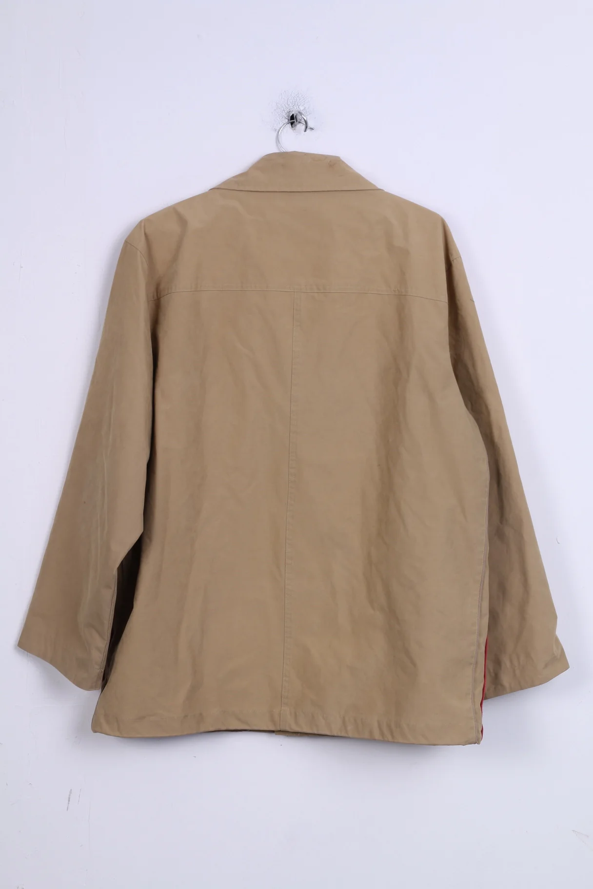 Reserved Mens XL Jacket Taupe Nylon Zip Up Waterproof Tourist Sportswear - Image 6