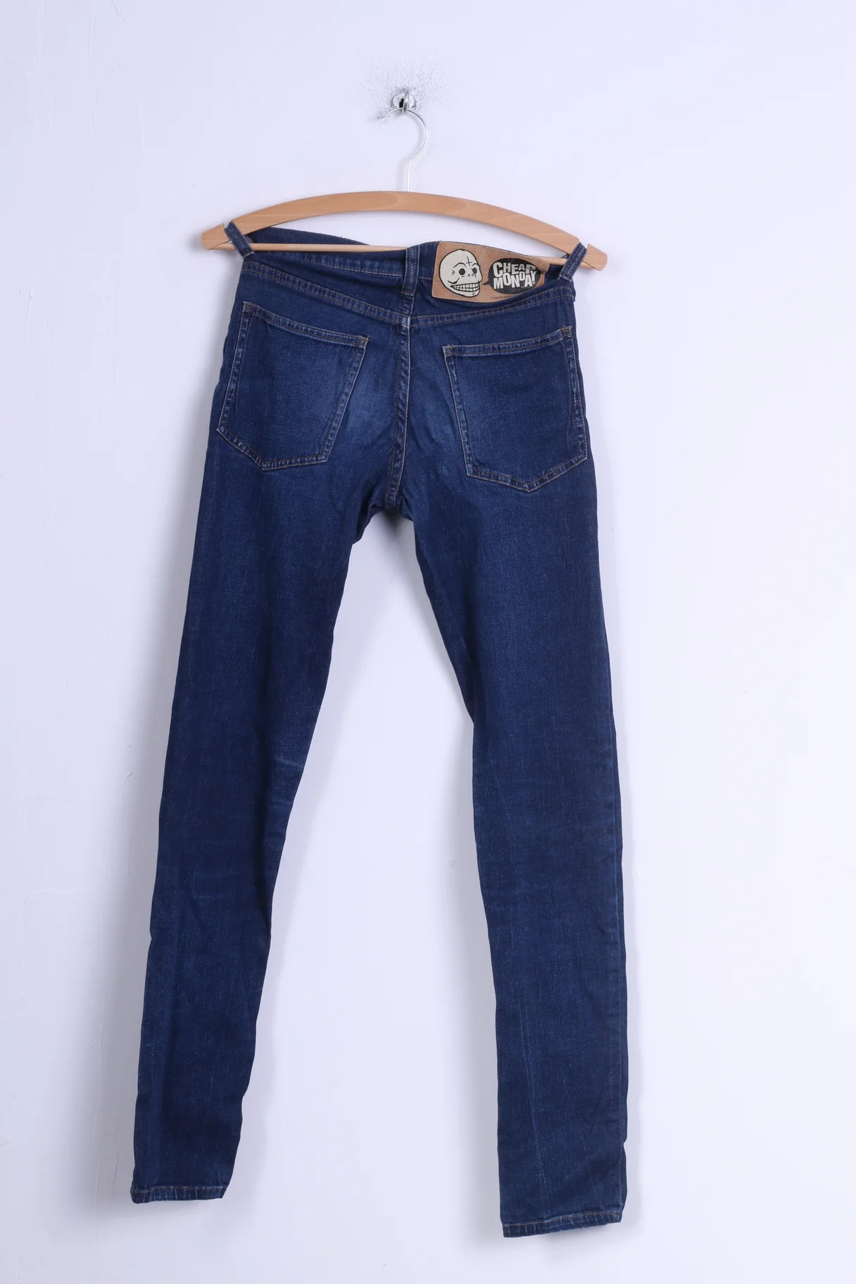Cheap Monday Womens W29 L34 Trousers Blue Jeans Cotton Skinny Stretch - Image 5