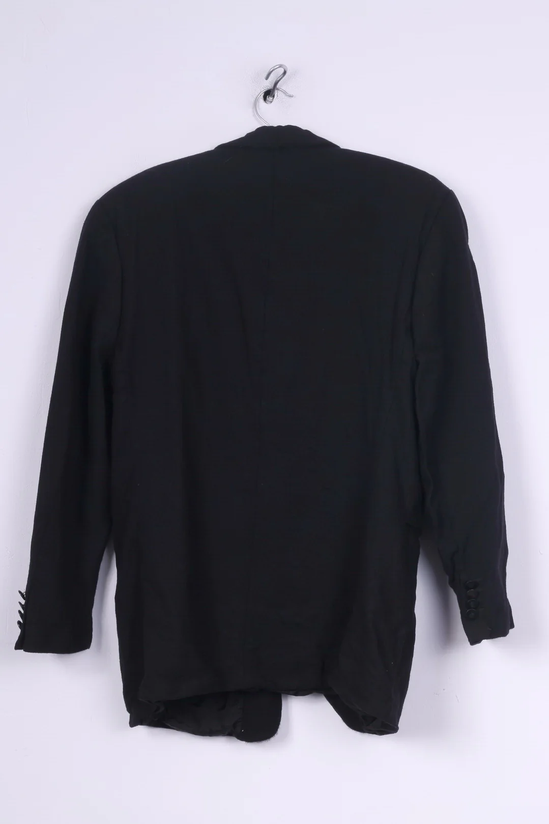 Pierre Balmain Mens S Blazer Black Detailed Buttons Single Breasted Jacket - Image 5