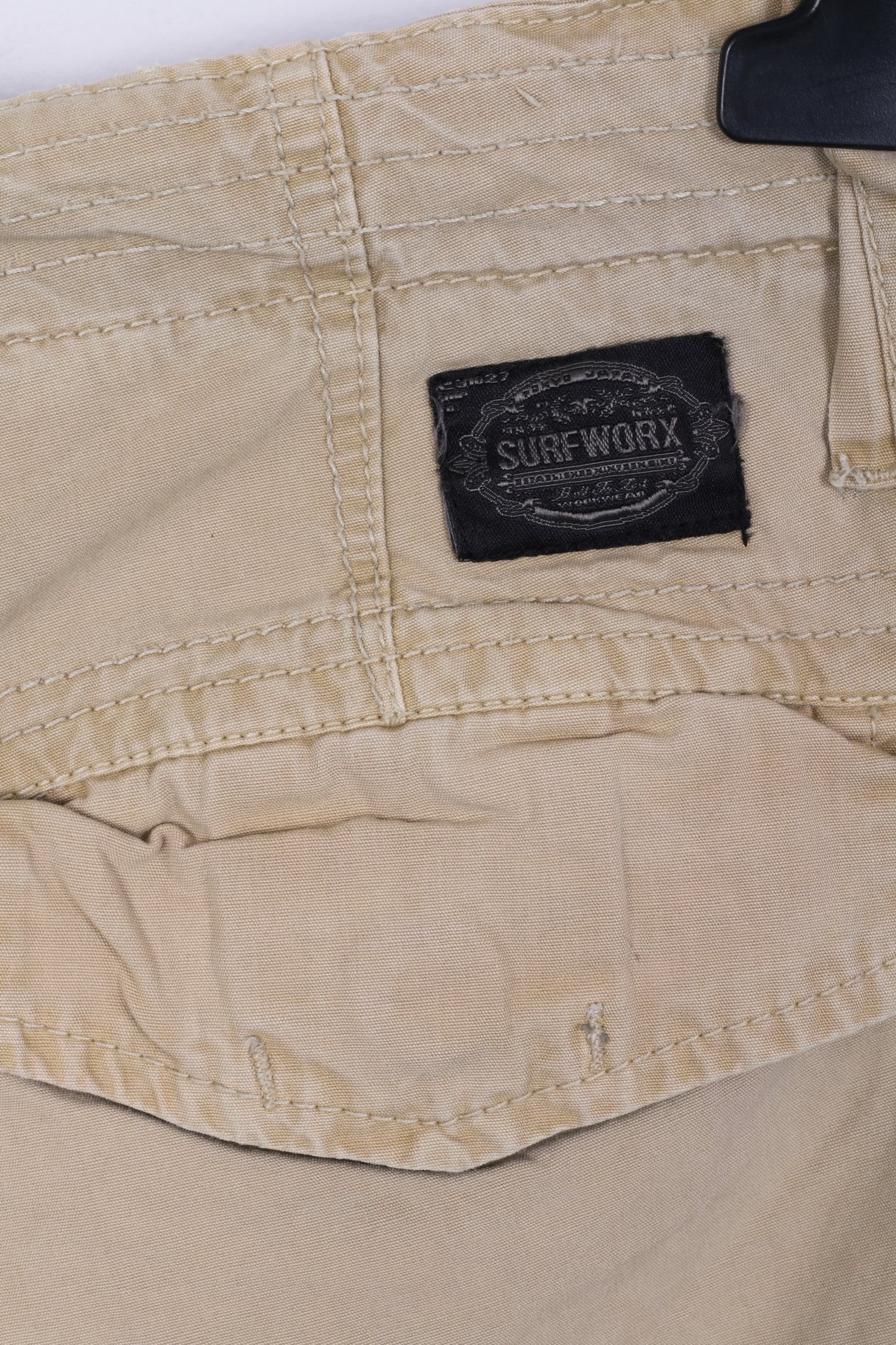 Surf Worx Mens 30 M Shorts Camel Japan Cotton Bermudas SWX - Image 4