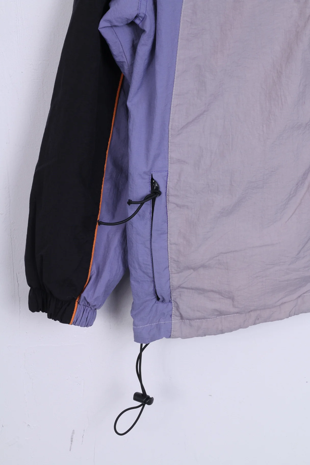 TOP LINE Womens S Track Top Jacket Nylon Retro Sweatshirt Grey Jacket - Image 4