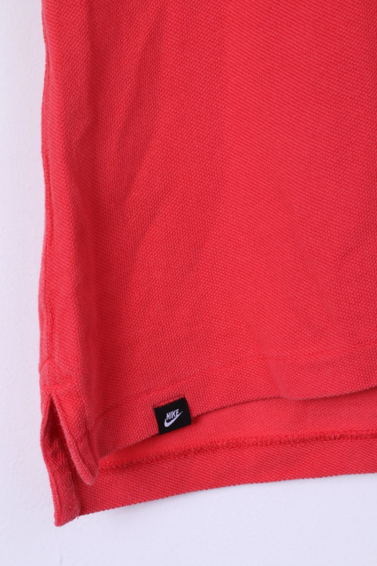 Nike Womens S Polo Shirt Peach Cotton Sportswear Top - Image 3