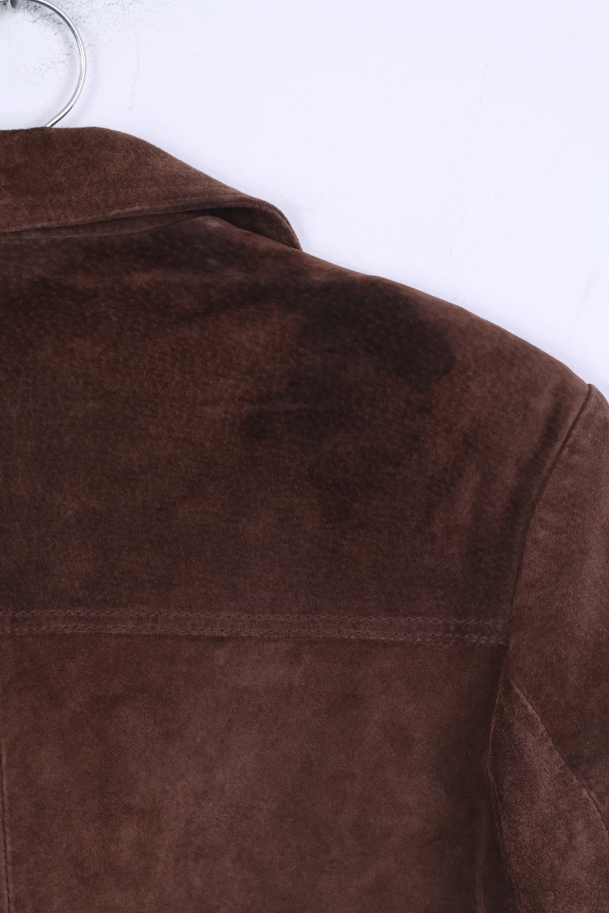 Full Power Womens M Jacket Brown Leather Single Breasted Outwear - Image 7