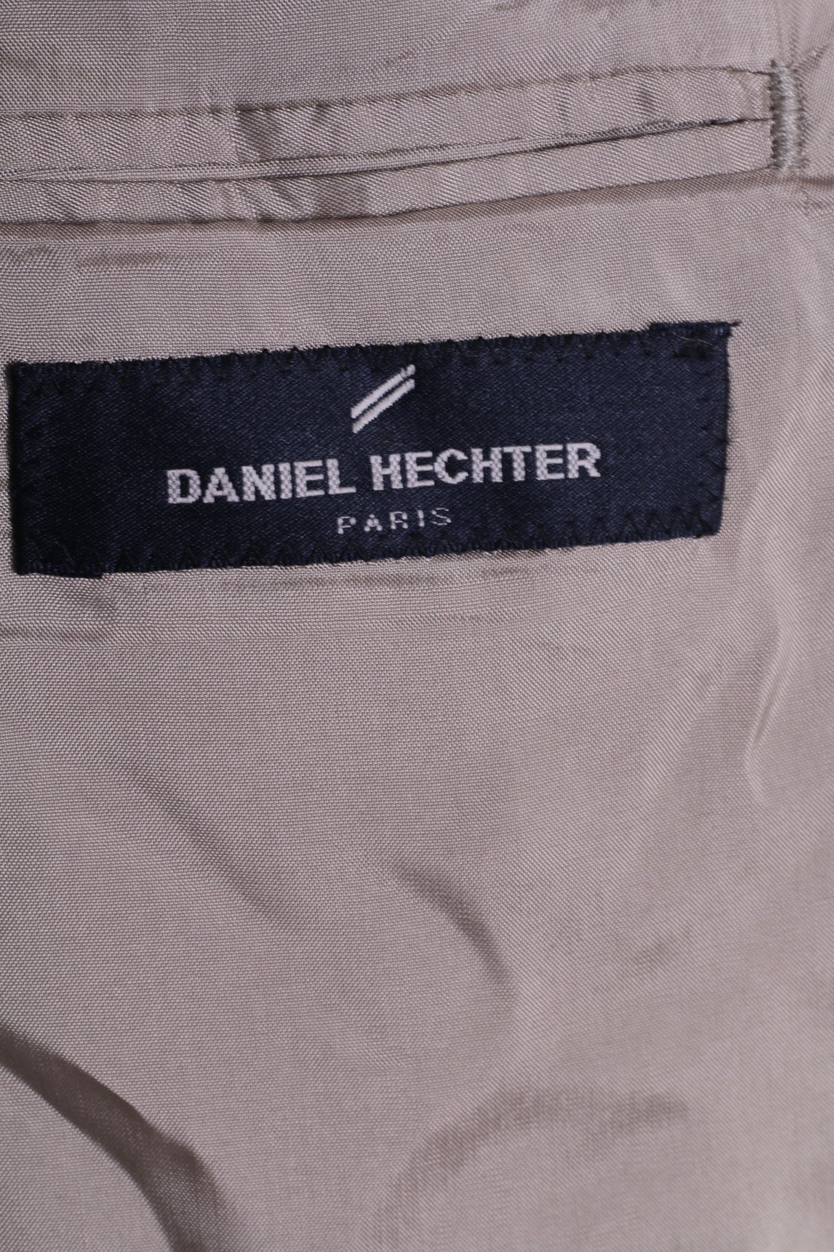 Daniel Hechter Mens 54 XL Jacket Shiny Brown Striped Cotton Single Breasted Blazer - Image 4