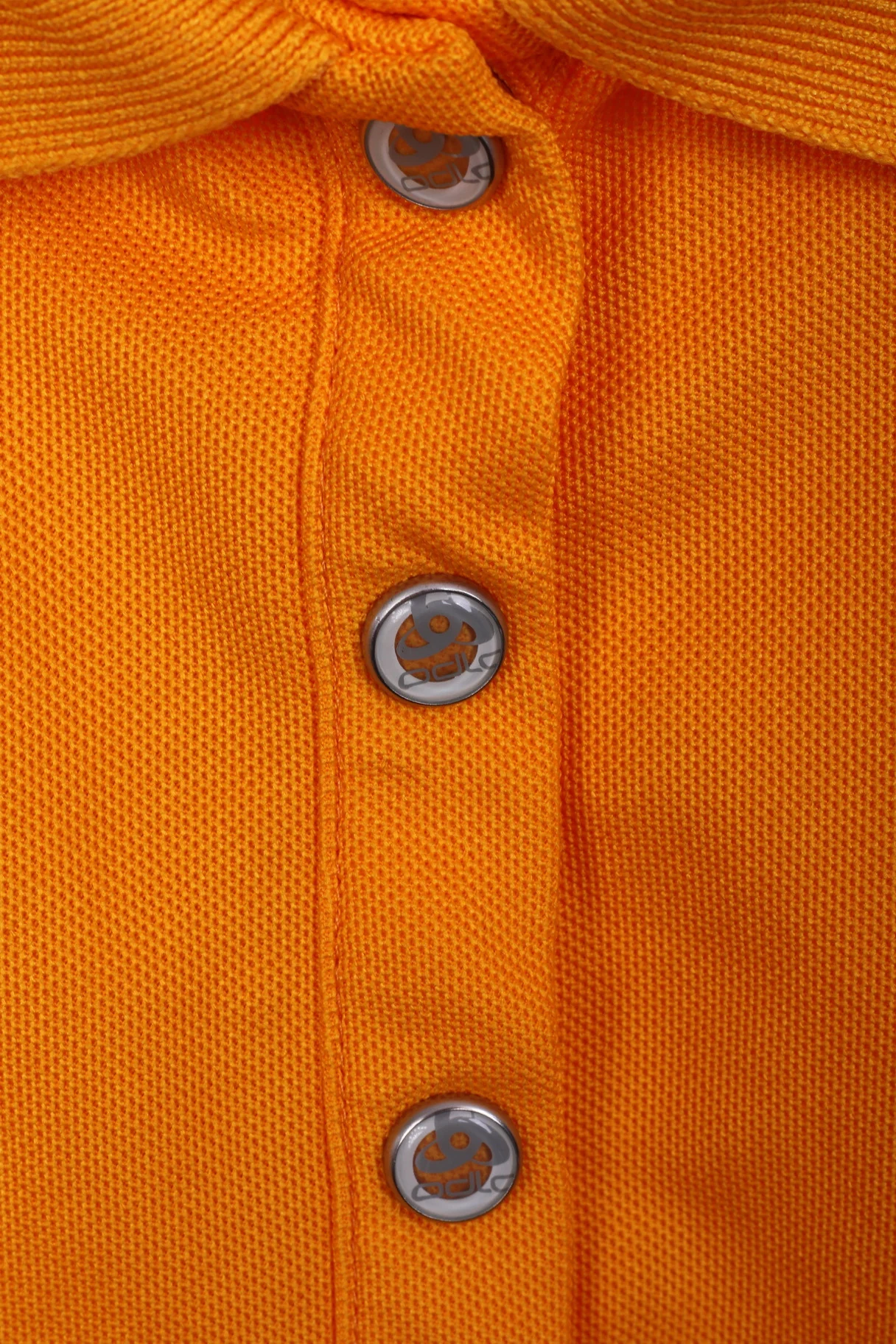 ODLO Womens XL Polo Shirt Orange Sport Buttons - Image 3