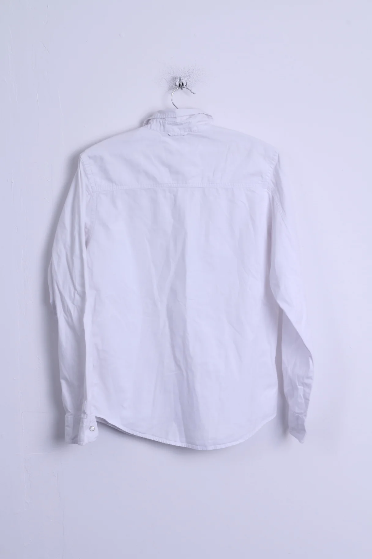 Timberland Boys 16 age 176 Casual Shirt White Organic Cotton Detailed Buttons Long Sleeve - Image 7