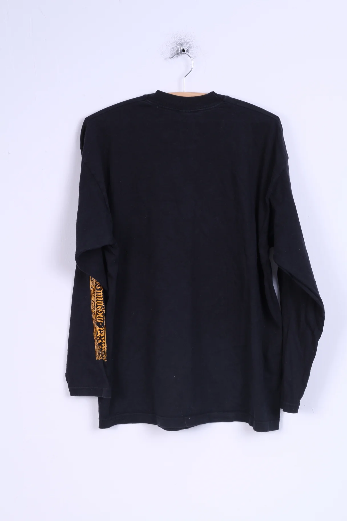 Fruit Of The Loom Mens L Long Sleeved Shirt Black Cotton Graphic Skull - Image 5