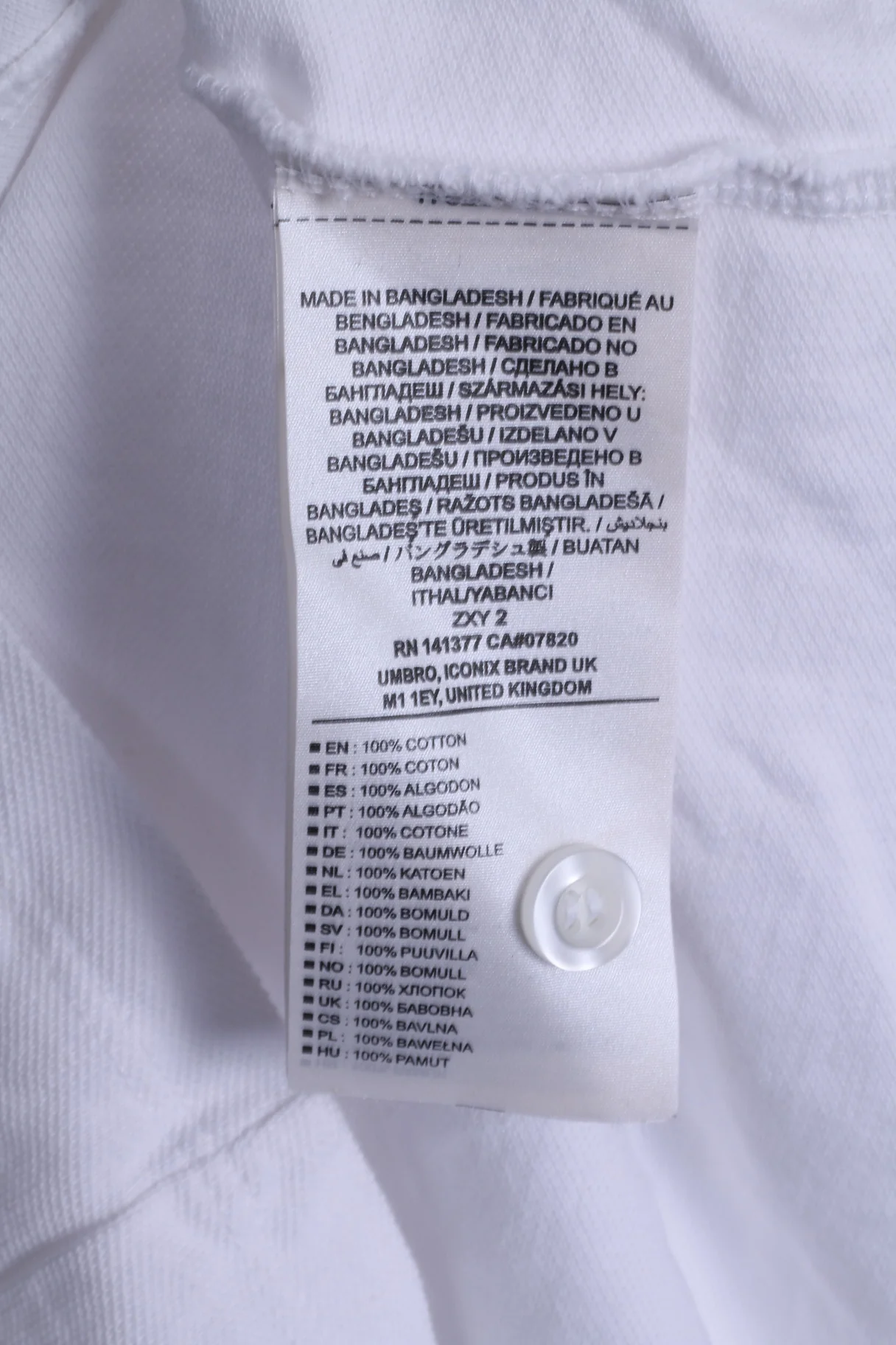 Umbro Mens L Polo Shirt White Nationale England Team Cotton Short Sleeve - Image 4