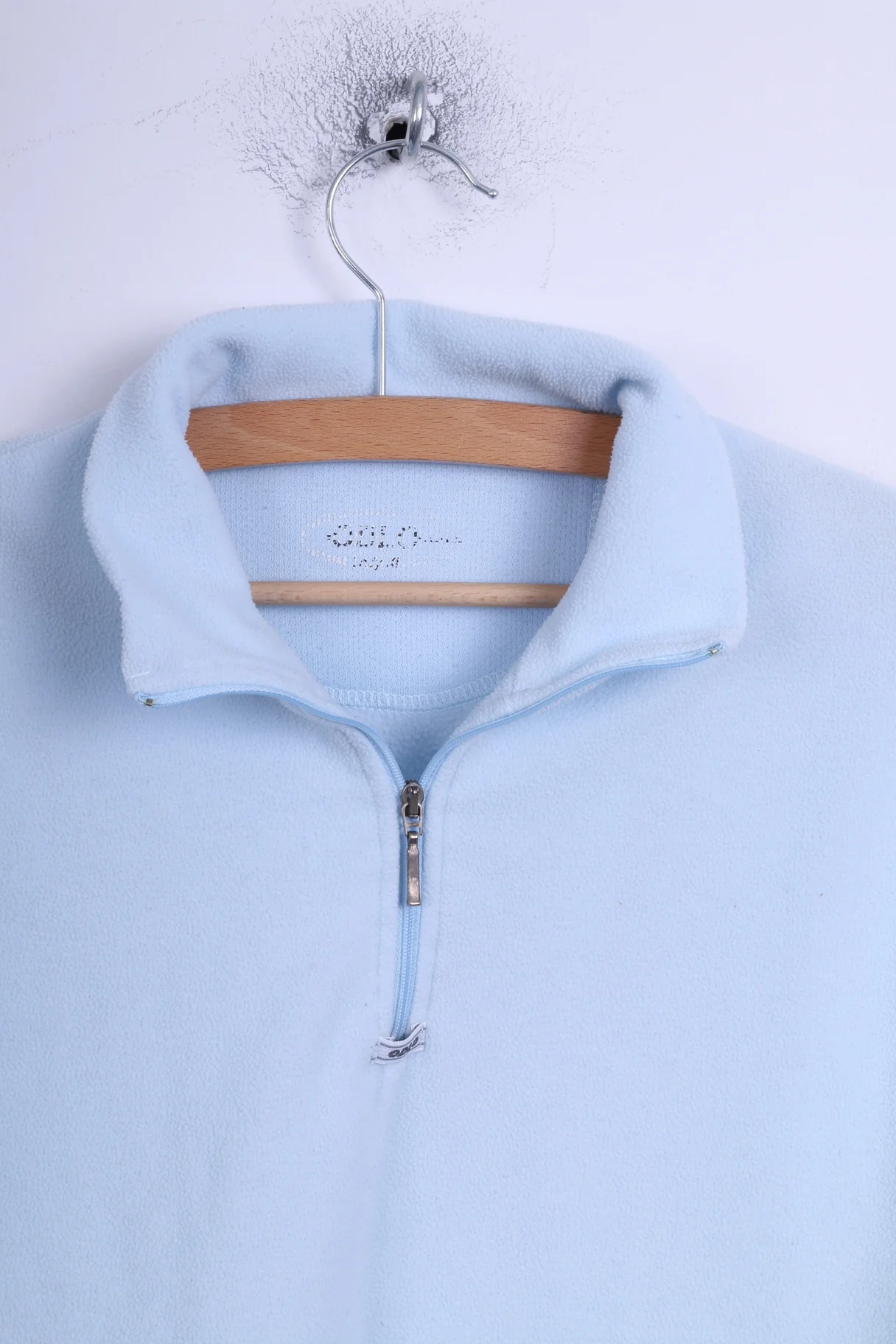 Odlo Womens XL Fleece Top Blue Zip Neck Outdoor Top - Image 3