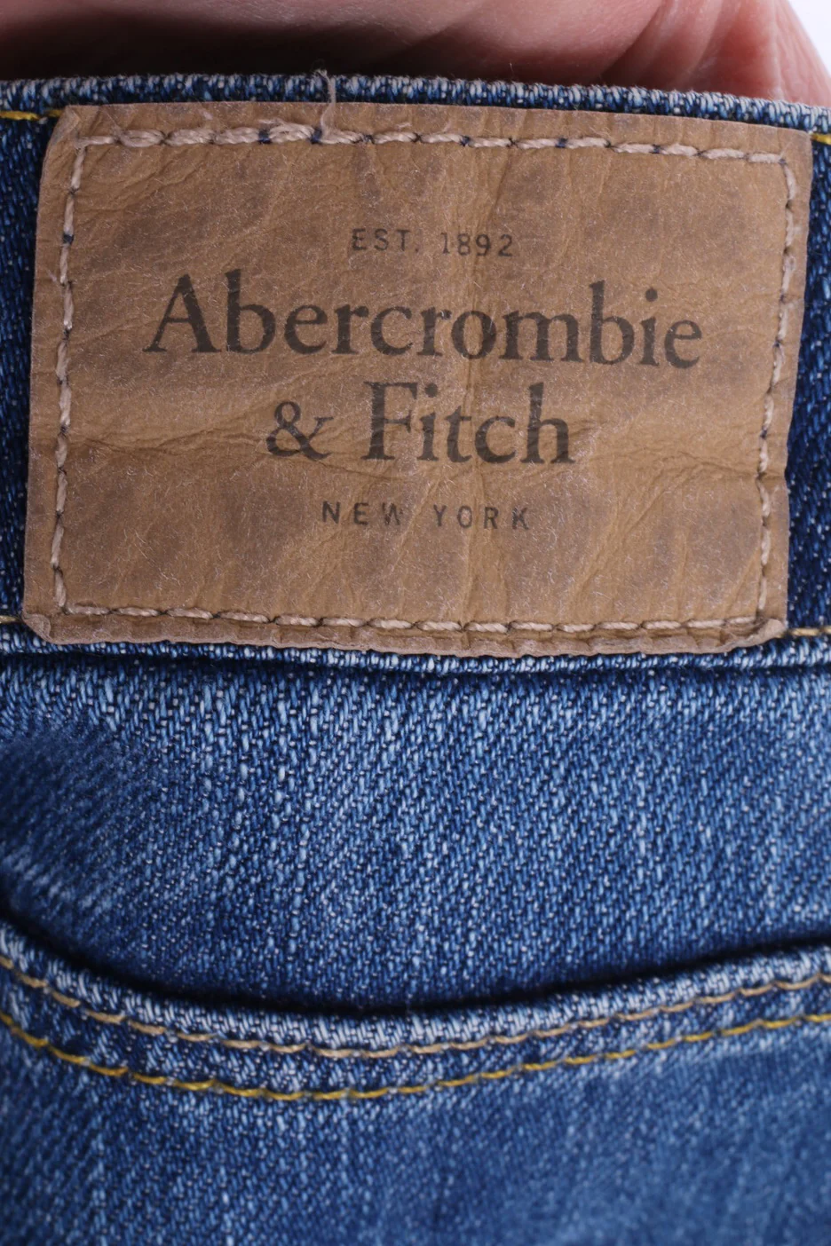 Abercrombie & Fitch Womens W27 L33 Trousers Jeans Blue Cotton Denim - Image 6
