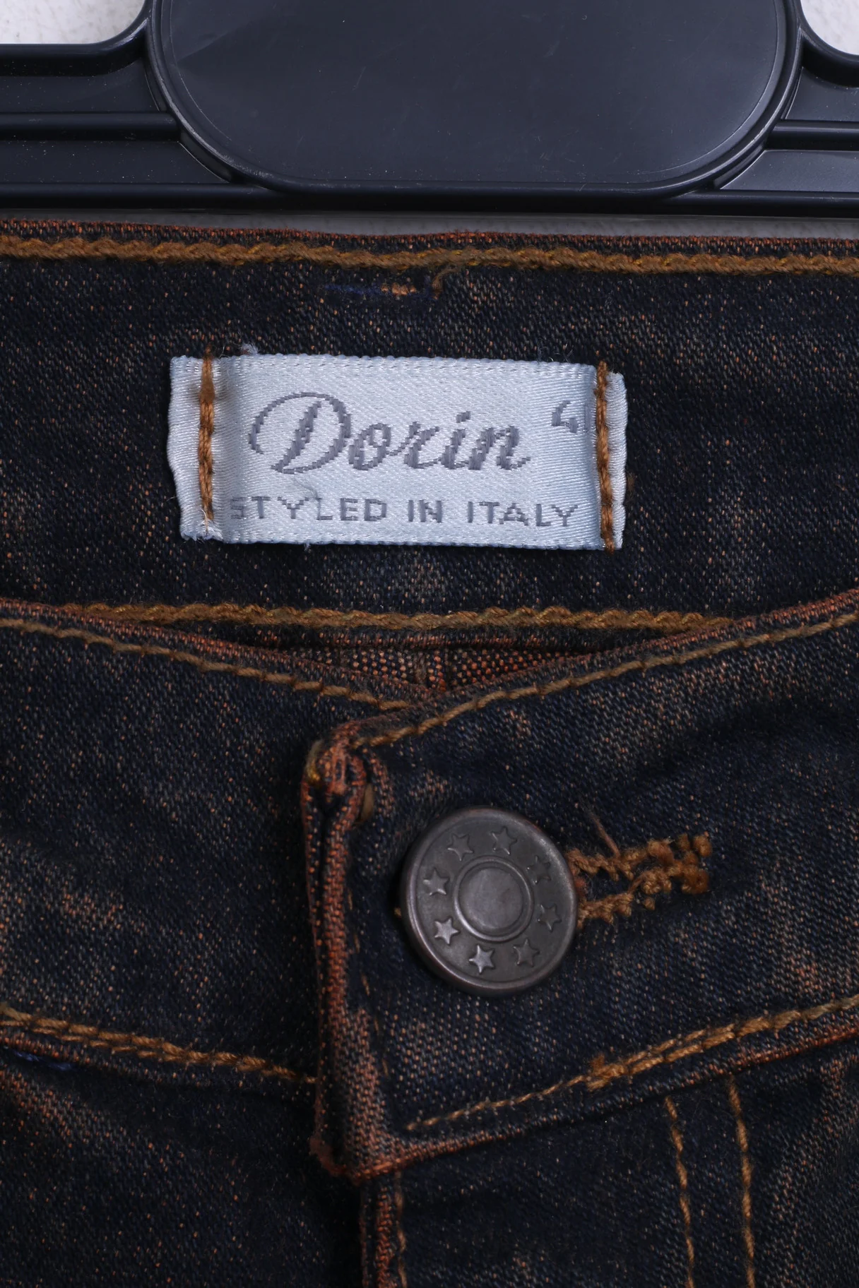 New Dorin Womens 36 Trousers Denim Jeans Long Leg Ornaments - Image 3