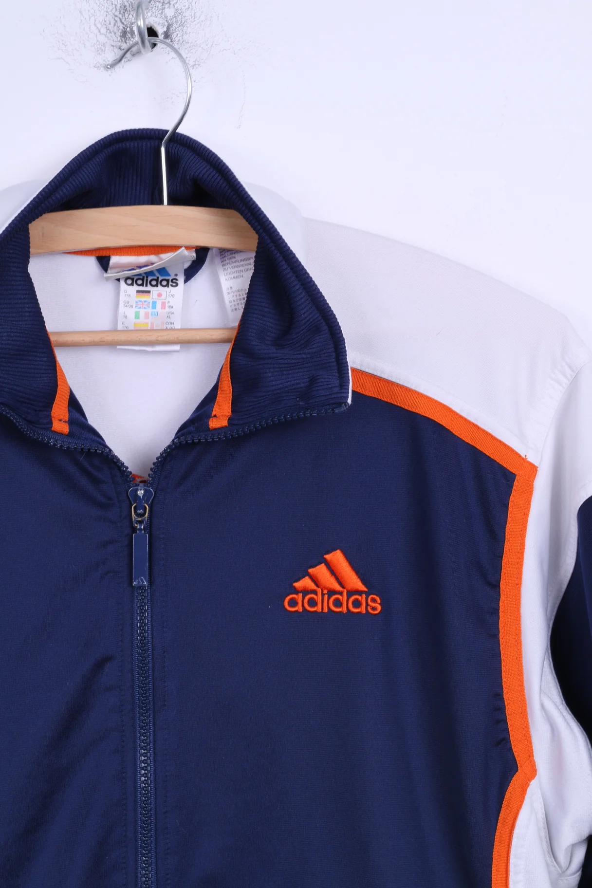 Adidas Boys 16 Age 176 Tracksuit Shiny Blue Vintage '90 Sport Training Set - Image 3