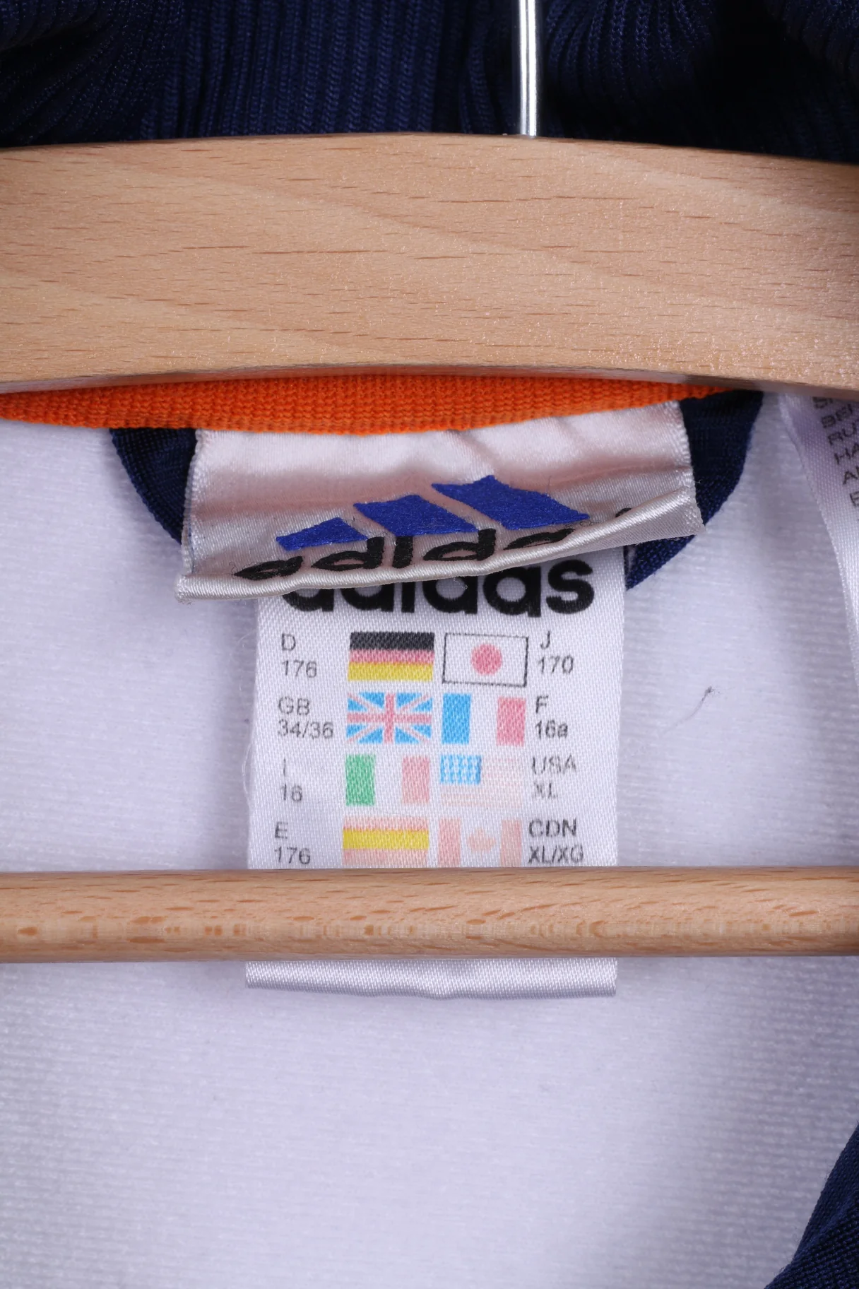 Adidas Boys 16 Age 176 Tracksuit Shiny Blue Vintage '90 Sport Training Set - Image 4