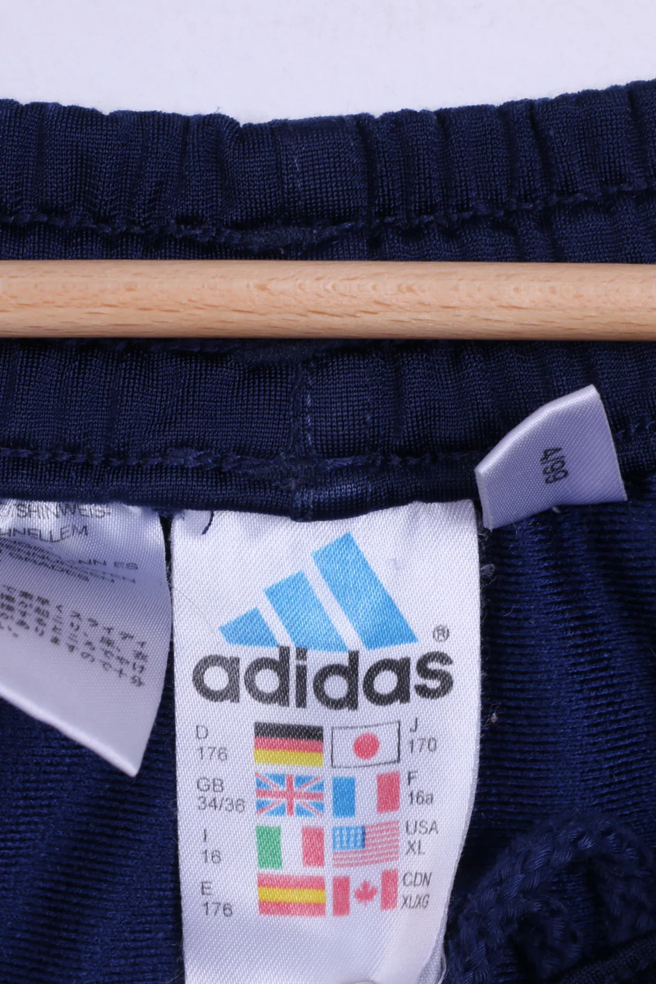 Adidas Boys 16 Age 176 Tracksuit Shiny Blue Vintage '90 Sport Training Set - Image 8