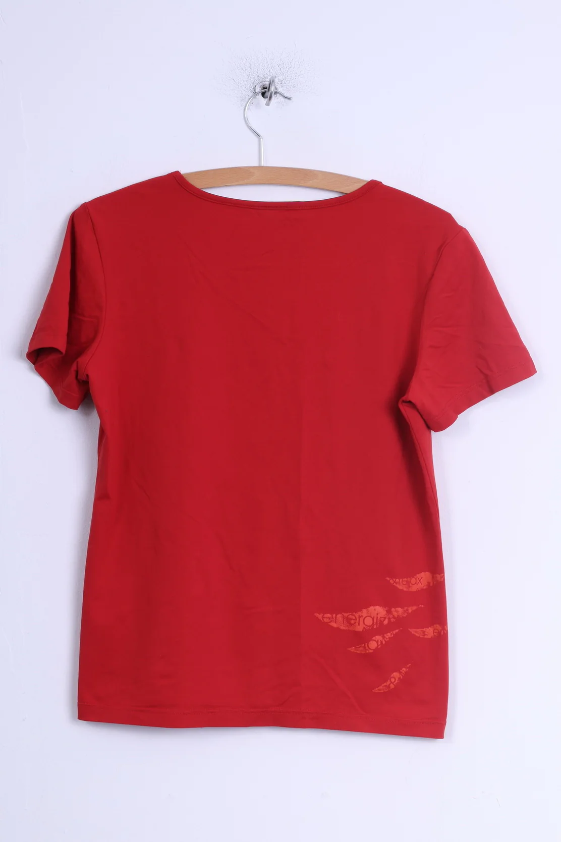 Etirel Womens M Shirt Red Stretch Emotion Control Sport Training Top - Image 6