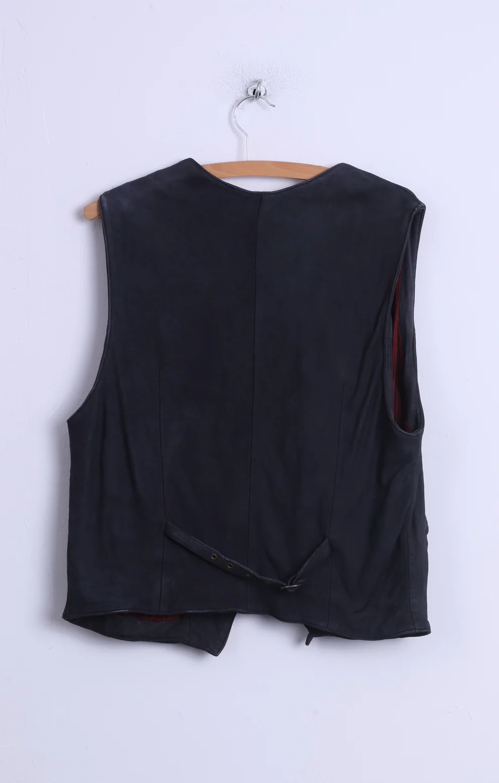 Tisze Ledermoden Mens 48 S Waistcoat Grey Leather Buttoned Vest - Image 6