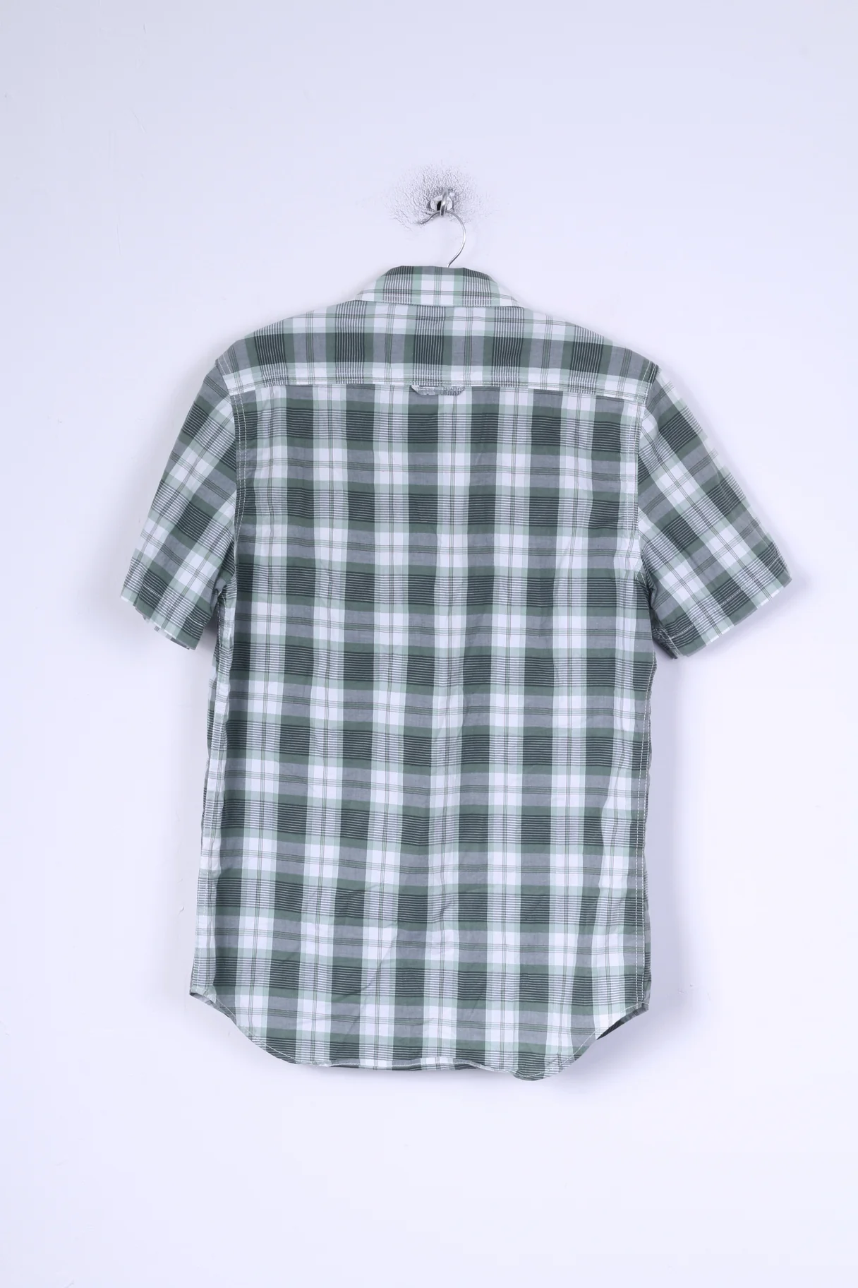 Superdry Mens M Casual Shirt Green Checkered Cotton Japan In Spirit - Image 7