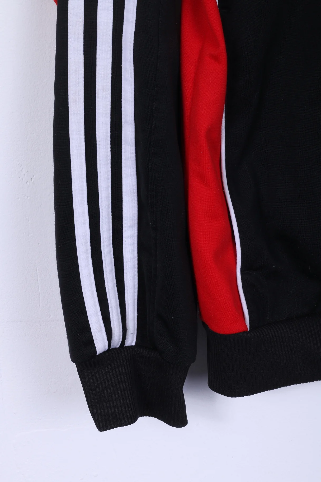 Adidas Mens M Sweatshirt Black ZIp Up Sport Training Track Top - Image 3