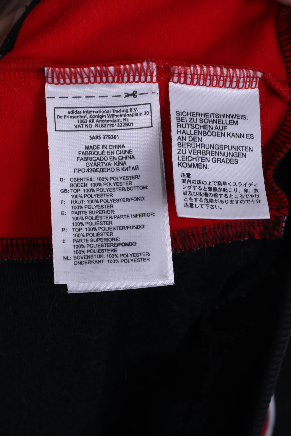 Adidas Mens M Sweatshirt Black ZIp Up Sport Training Track Top - Image 6