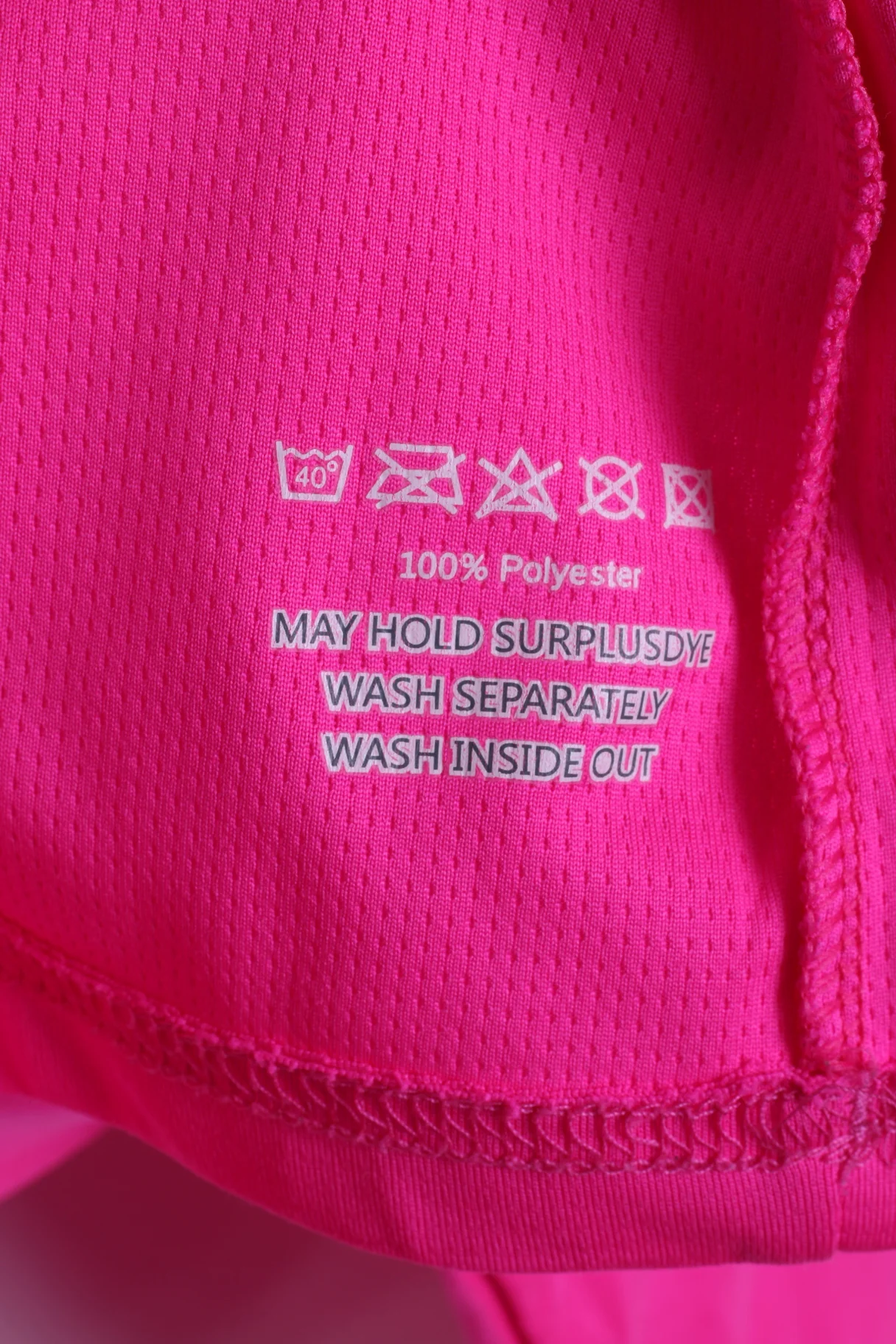New Balance Womens L Shirt Pink Neon Run V Neck Top Sportswear - Image 4