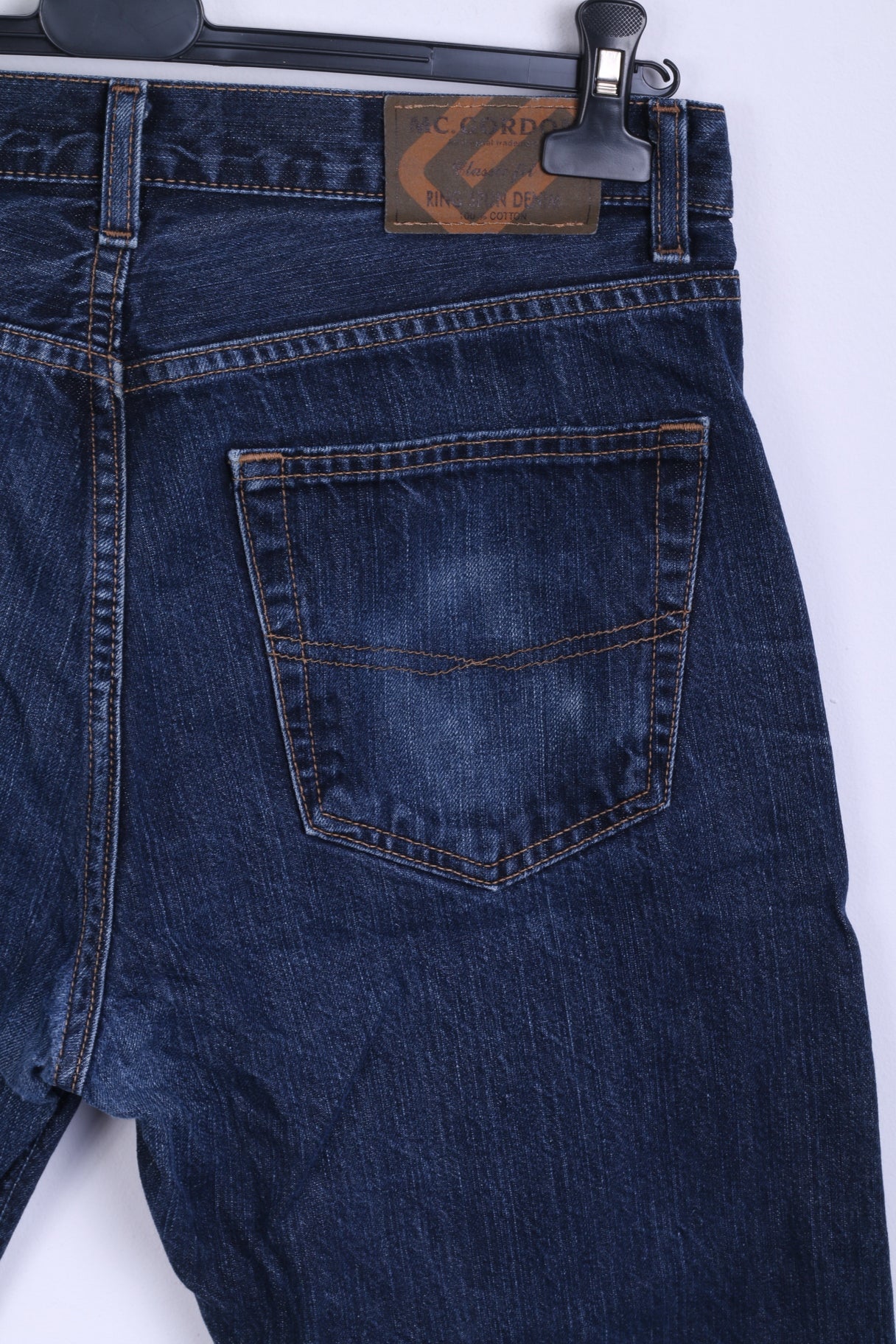Mc Gordon Mens W34 L30 Jeans Trousers Navy Cotton Classic Fit - Image 4