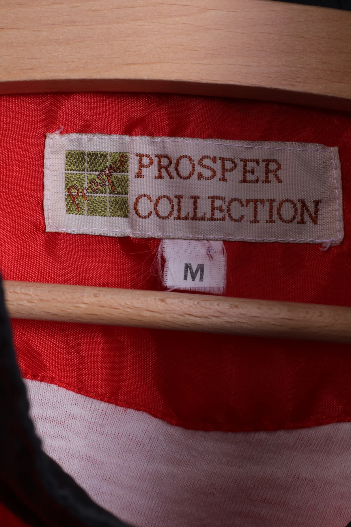 Prosper Collection Mens M Jacket Red Active Wear Vintage Lightweight Top - Image 4