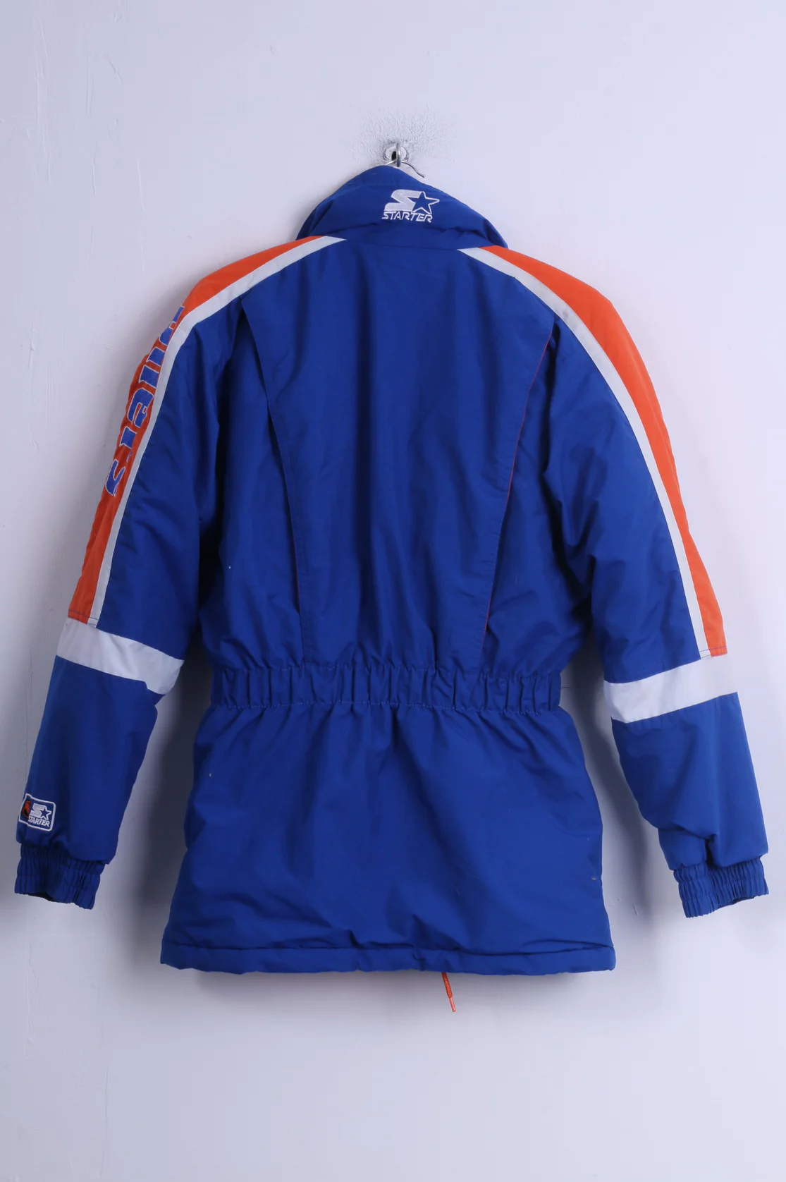 STARTER Boys S 13-14 Age Jacket Blue Sport Padded NHL Oilers Hokey Parka - Image 8